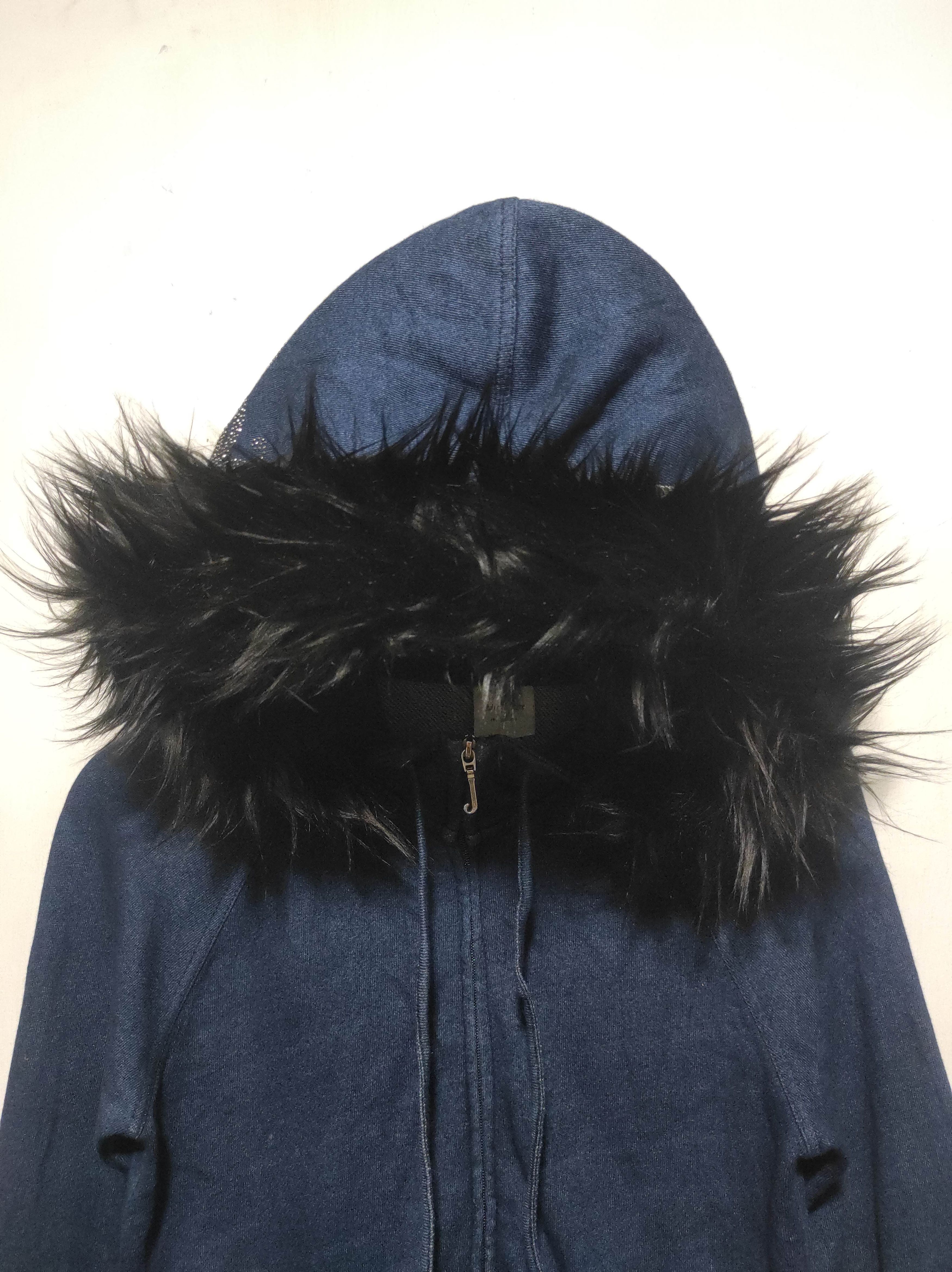Japanese Brand Juicy Couture Denim Zip Fur Hoodie if6was9 LGB style Size US XS / EU 42 / 0 - 3 Thumbnail