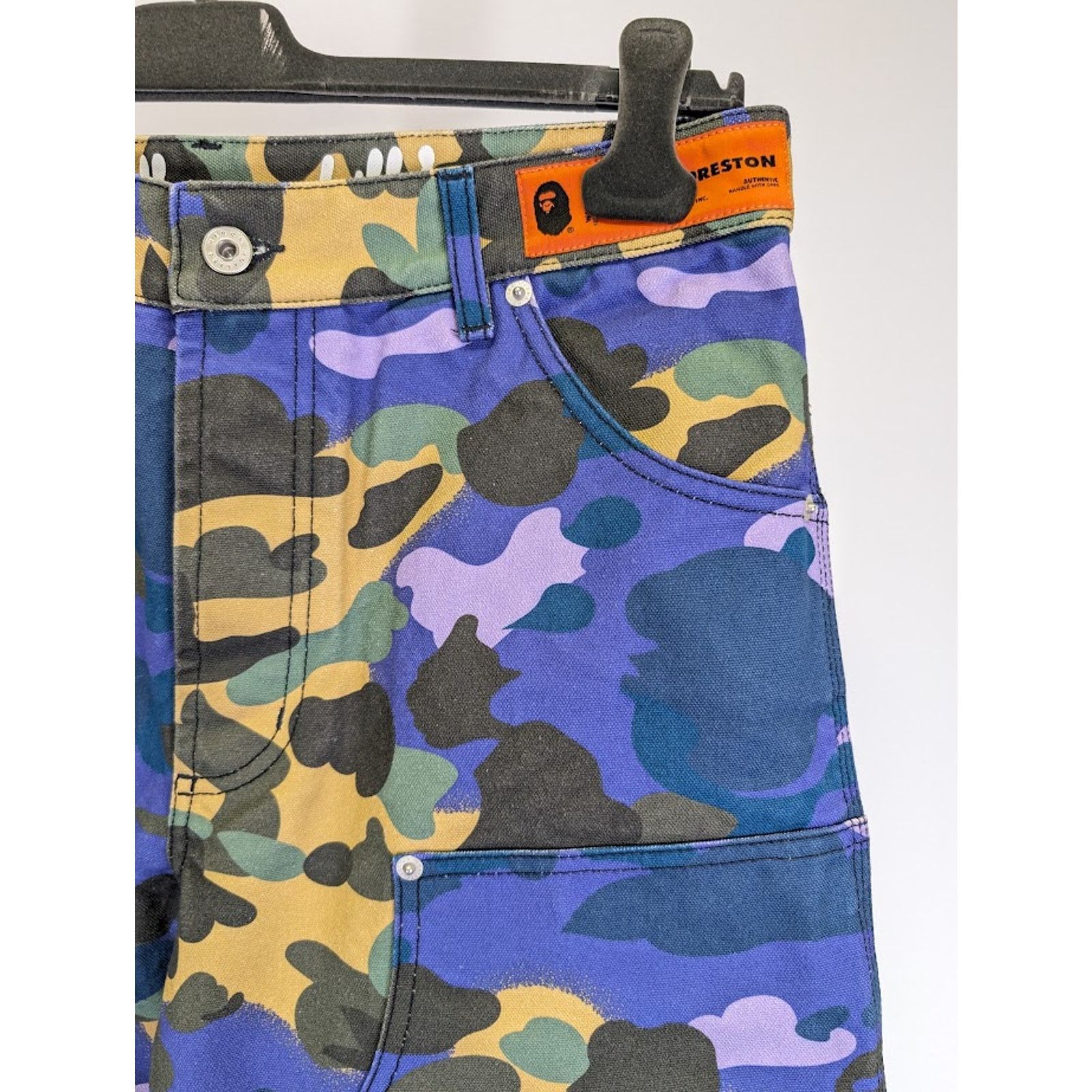 Bape × Heron Preston o1rshd1 Camou Worker Pant Camouflage in Multicolor Size US 32 / EU 48 - 8 Thumbnail