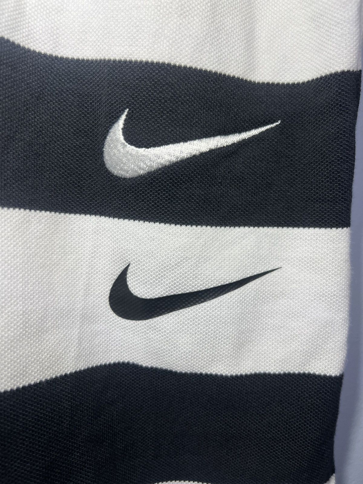 Nike Nike Swoosh Polo Mens Medium Black White Striped CJ4909-011 Size US M / EU 48-50 / 2 - 7 Thumbnail