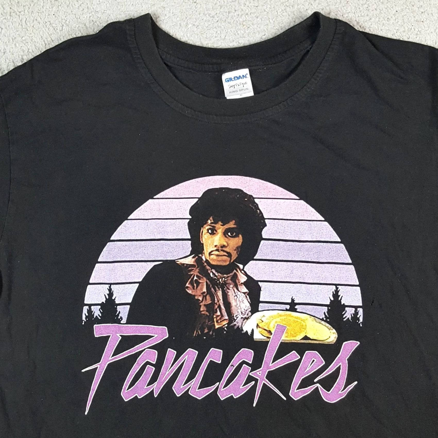 Gildan Dave Chappelle Prince Pancakes T Shirt L Mens Black Cotton Gildan Vintage 00s 90s Retro Promo Chappelle's Show Funny TV Logo Embroidered Shirt Size US L / EU 52-54 / 3 - 2 Thumbnail