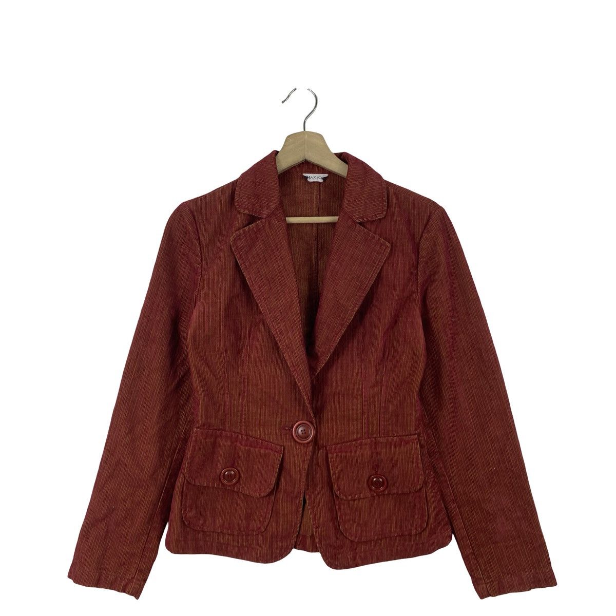 Max Mara Vintage MAX&C0 Active Corduroy Blazer Jacket Tailored Size S / US 4 / IT 40 - 3 Thumbnail