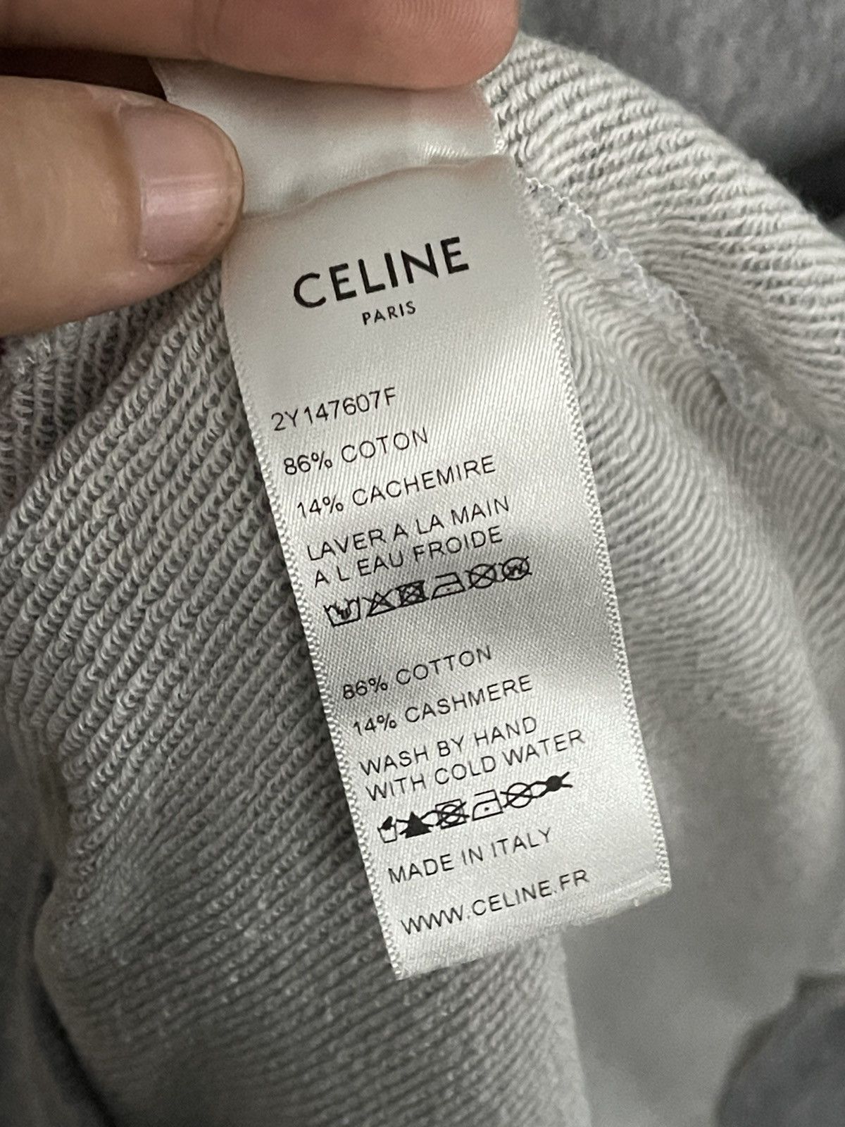 Celine Celine Paris Hoodie Size L / US 10 / IT 46 - 13 Thumbnail