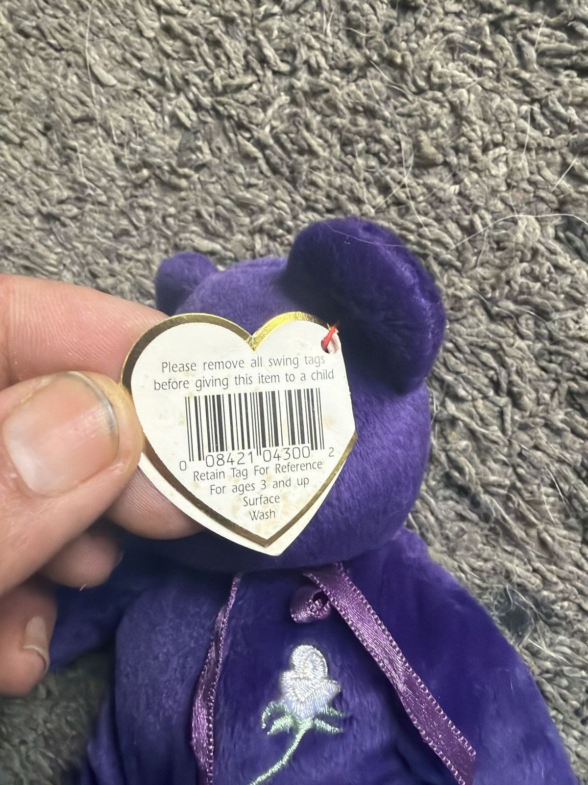 Vintage 1997 Ty Princess Beanie Baby Size ONE SIZE - 5 Thumbnail