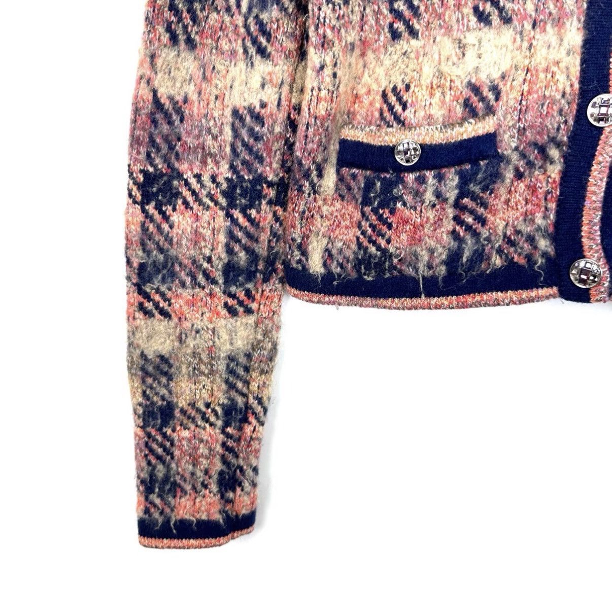 Chanel Chanel/22A Haute Couture Atelier Plaid Cardigan Jacket K12 Size XS / US 0-2 / IT 36-38 - 6 Thumbnail