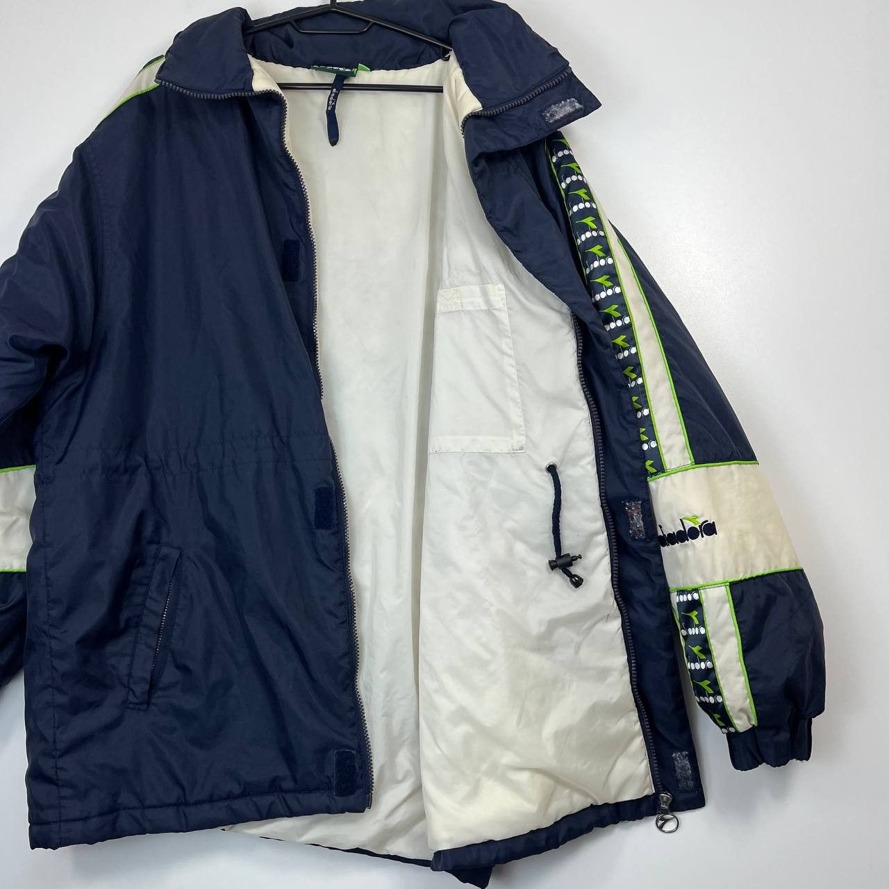 Diadora Diadora Vintage Padded Jacket Coat Big Logo Spell Out Navy M Size US M / EU 48-50 / 2 - 4 Thumbnail