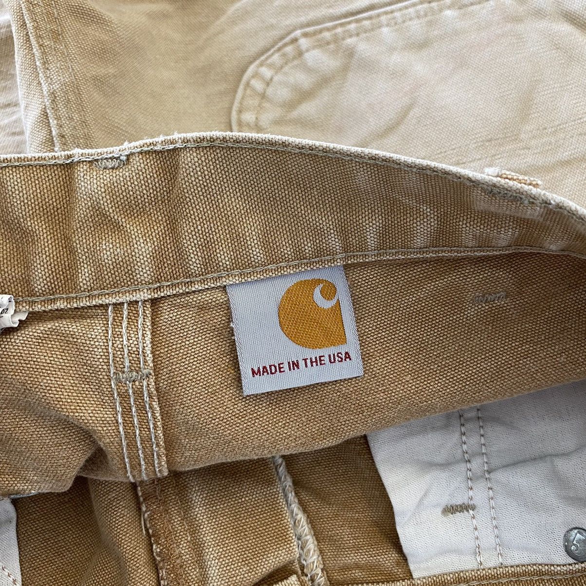 Carhartt Vintage Carhartt Double Knee Faded Tan Carpenter Work Pants Size US 32 / EU 48 - 19 Thumbnail