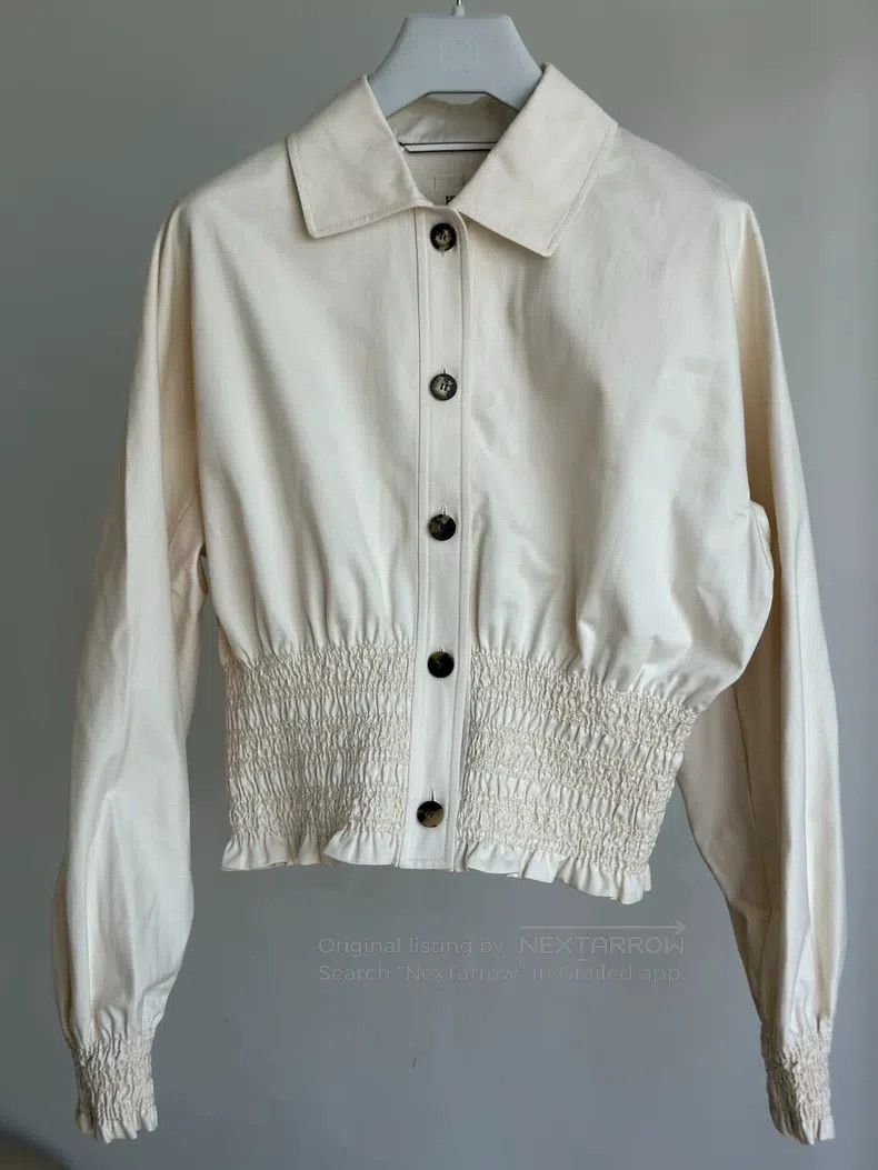 Hermes Hermes Beige lace-up waist blouse Size XS / US 0-2 / IT 36-38 - 1 Thumbnail