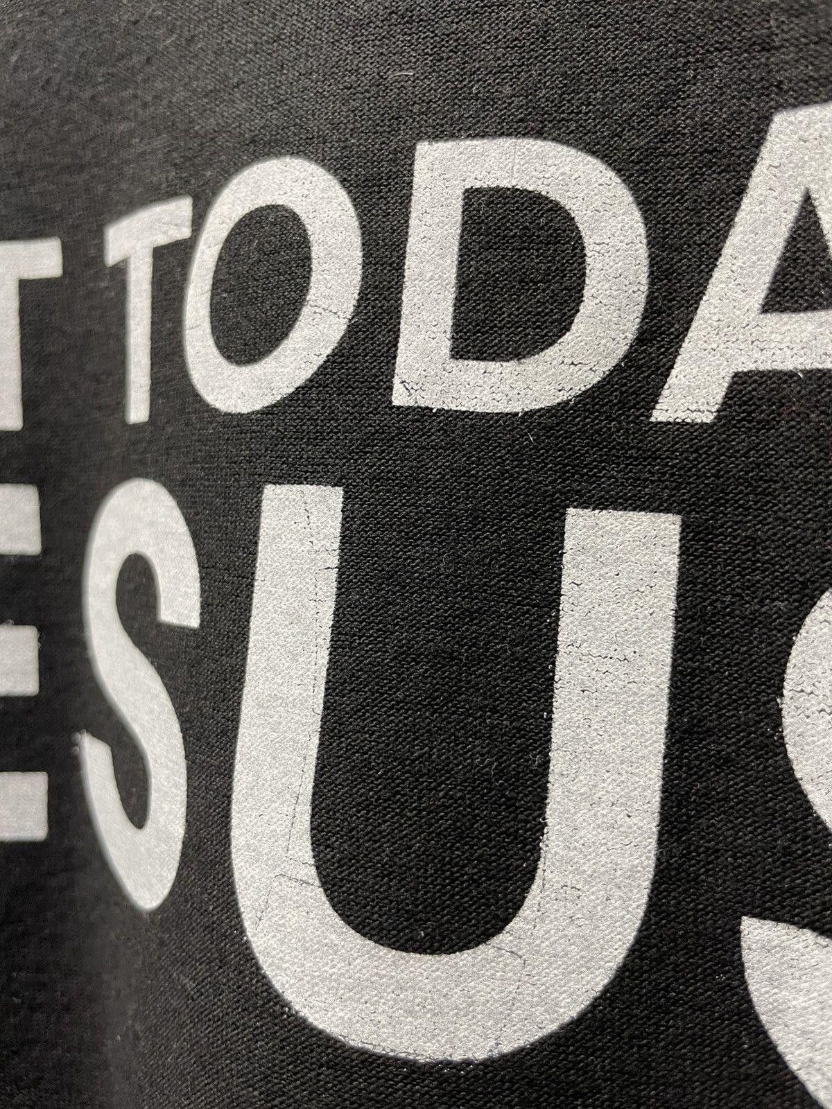 Vintage NOT TODAY JESUS goth metal black tee statement text art Size US XL / EU 56 / 4 - 3 Thumbnail