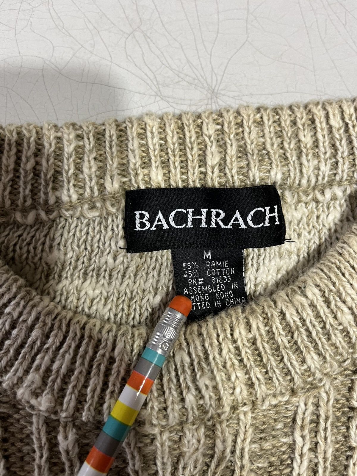 Vintage Vintage 90s Bachrach cable knit sweater Size US M / EU 48-50 / 2 - 3 Thumbnail