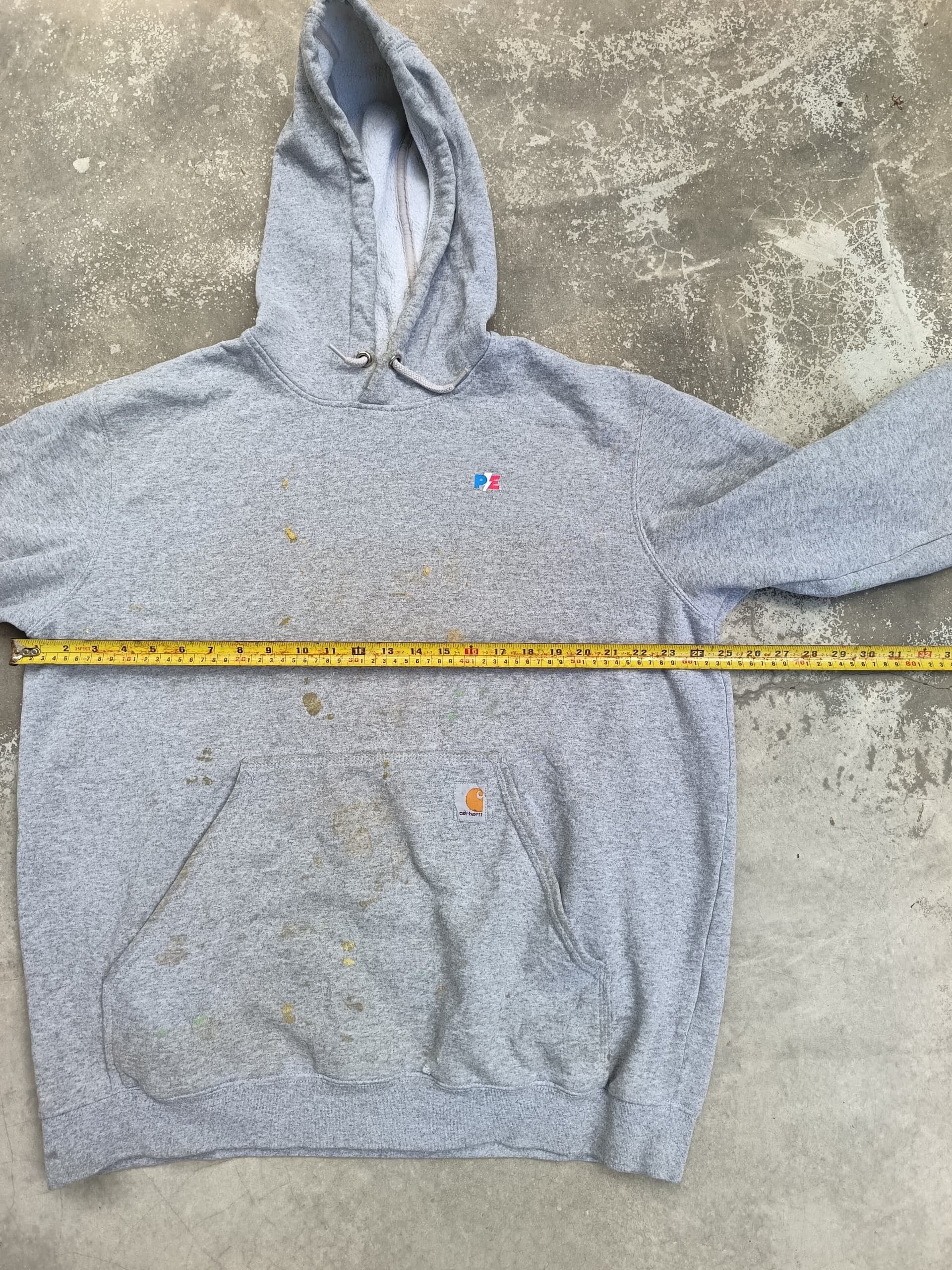 Carhartt Vintage carhartt hoodie with paint splatter Size US L / EU 52-54 / 3 - 10 Thumbnail