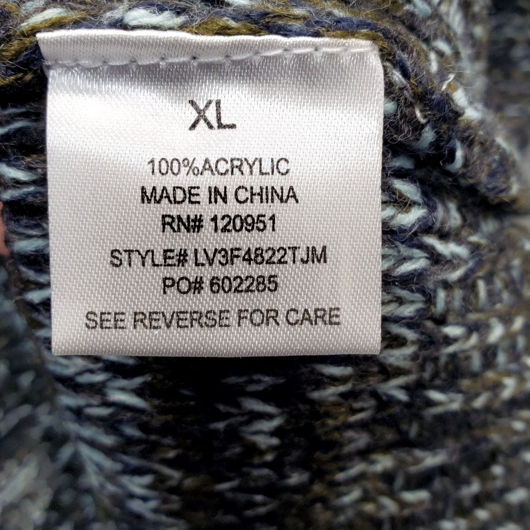 Olive Olive & Oak Sweater Womens XL Multicolor Soft & Cozy Cable Knit Long Sleeve Pullover Size XL / US 12-14 / IT 48-50 - 6 Thumbnail