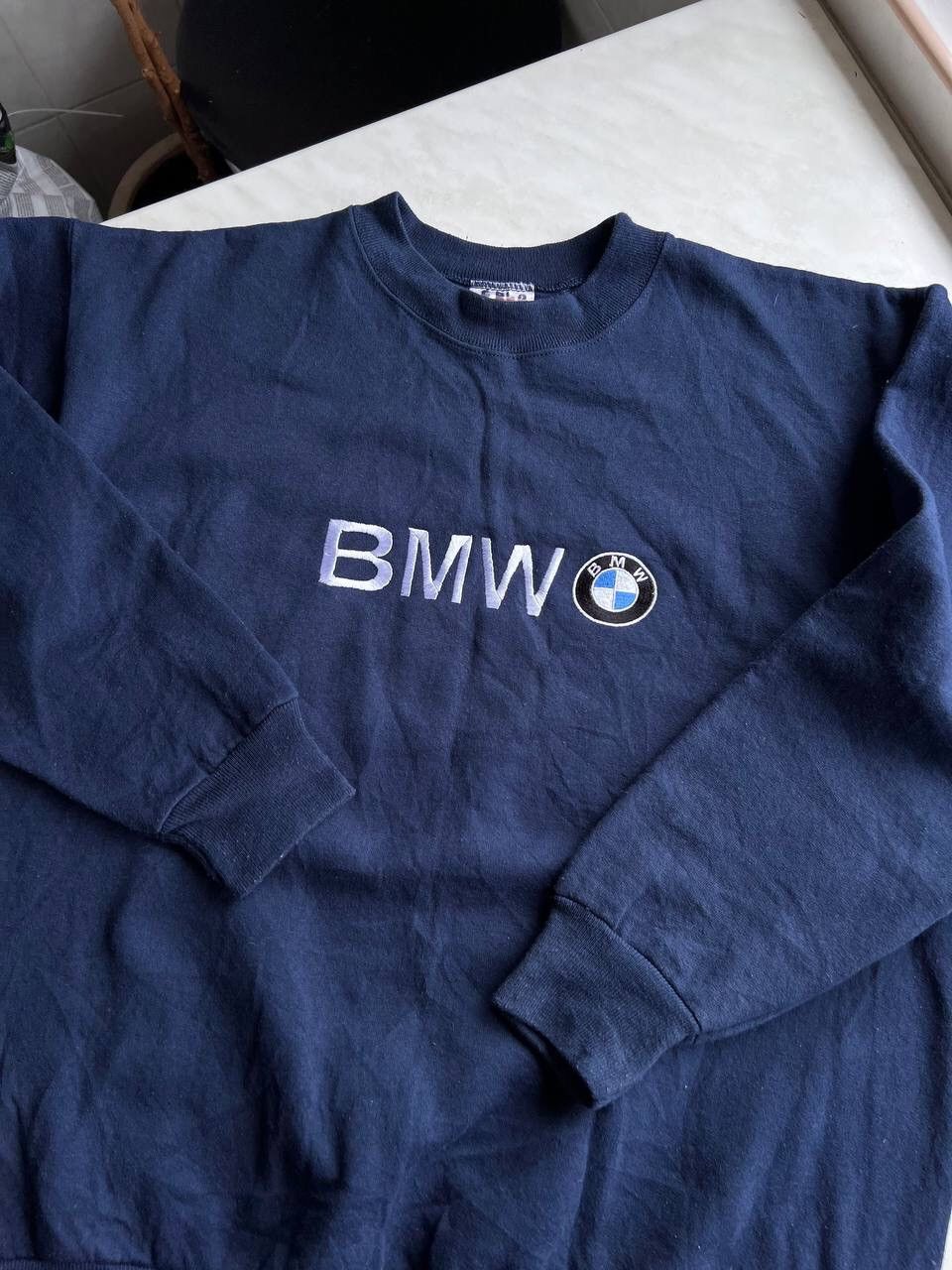 BMW BMW 1990's Vintage Sweatshirt Crewneck Racing Germany Auto Size US M / EU 48-50 / 2 - 1 Thumbnail