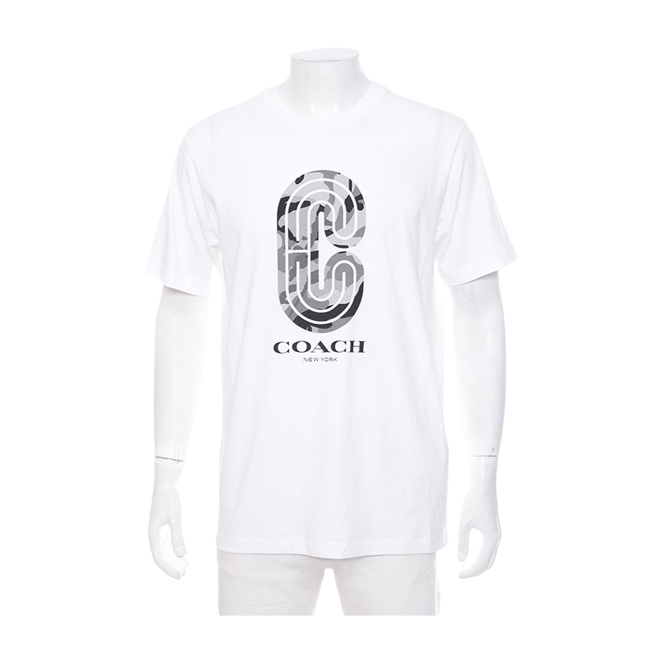 Coach Coach Camo C Logo White T-Shirt Size M Size US M / EU 48-50 / 2 - 1 Thumbnail