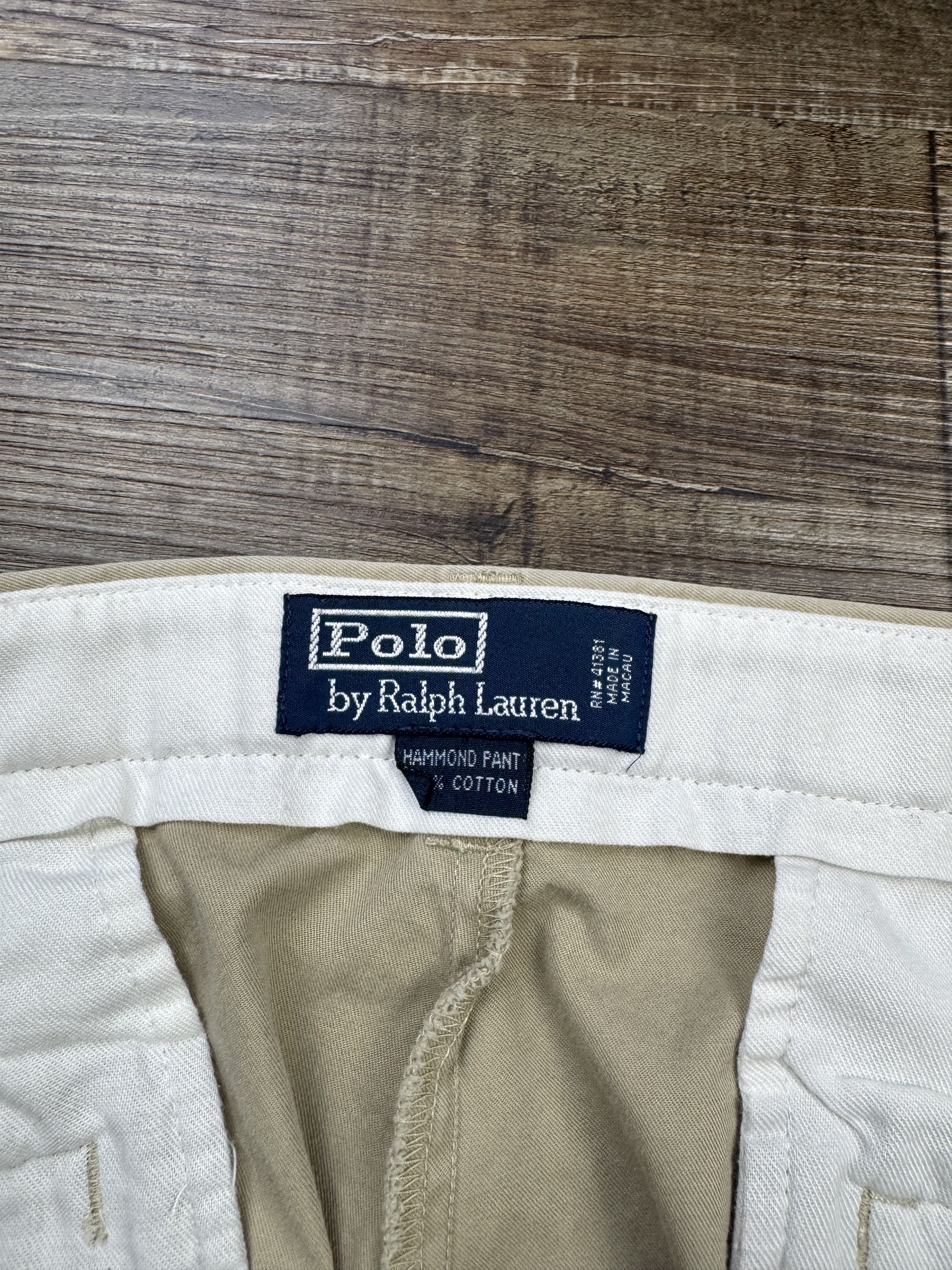 Polo Ralph Lauren Polo Ralph Lauren Pants 36x30 Flat Front Hammond Pant Khaki Size US 36 / EU 52 - 4 Thumbnail