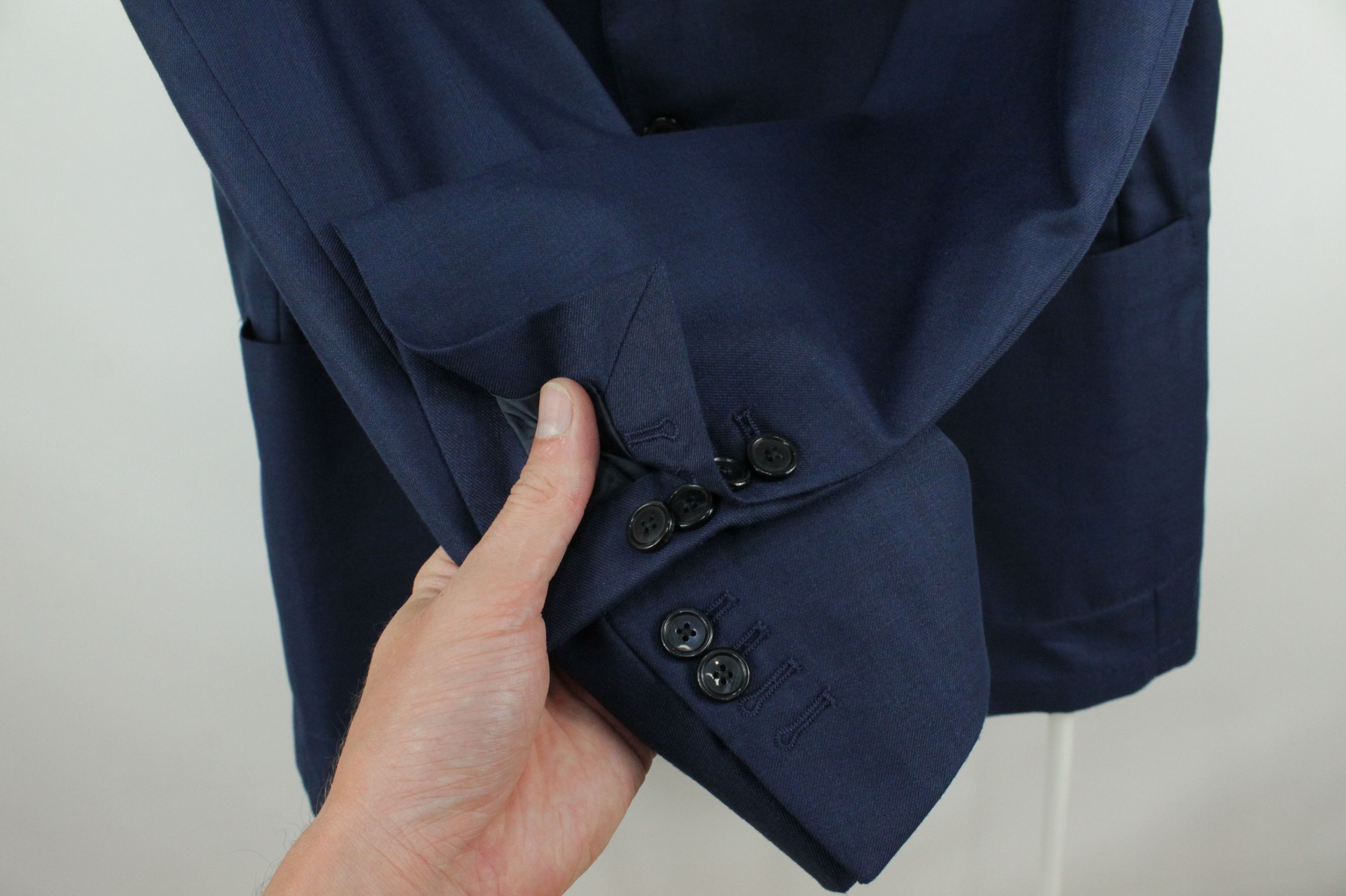 Designer Fusaro Antonio Napoli Wool Silk Sport Coat Blazer Jacket Size US XL / EU 56 / 4 - 4 Thumbnail