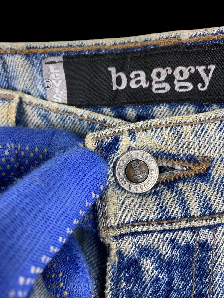 Levi's Vintage Clothing RARE Vintage Levis 90s Baggy Silvertab loosedirty distressed Size US 32 / EU 48 - 11 Thumbnail