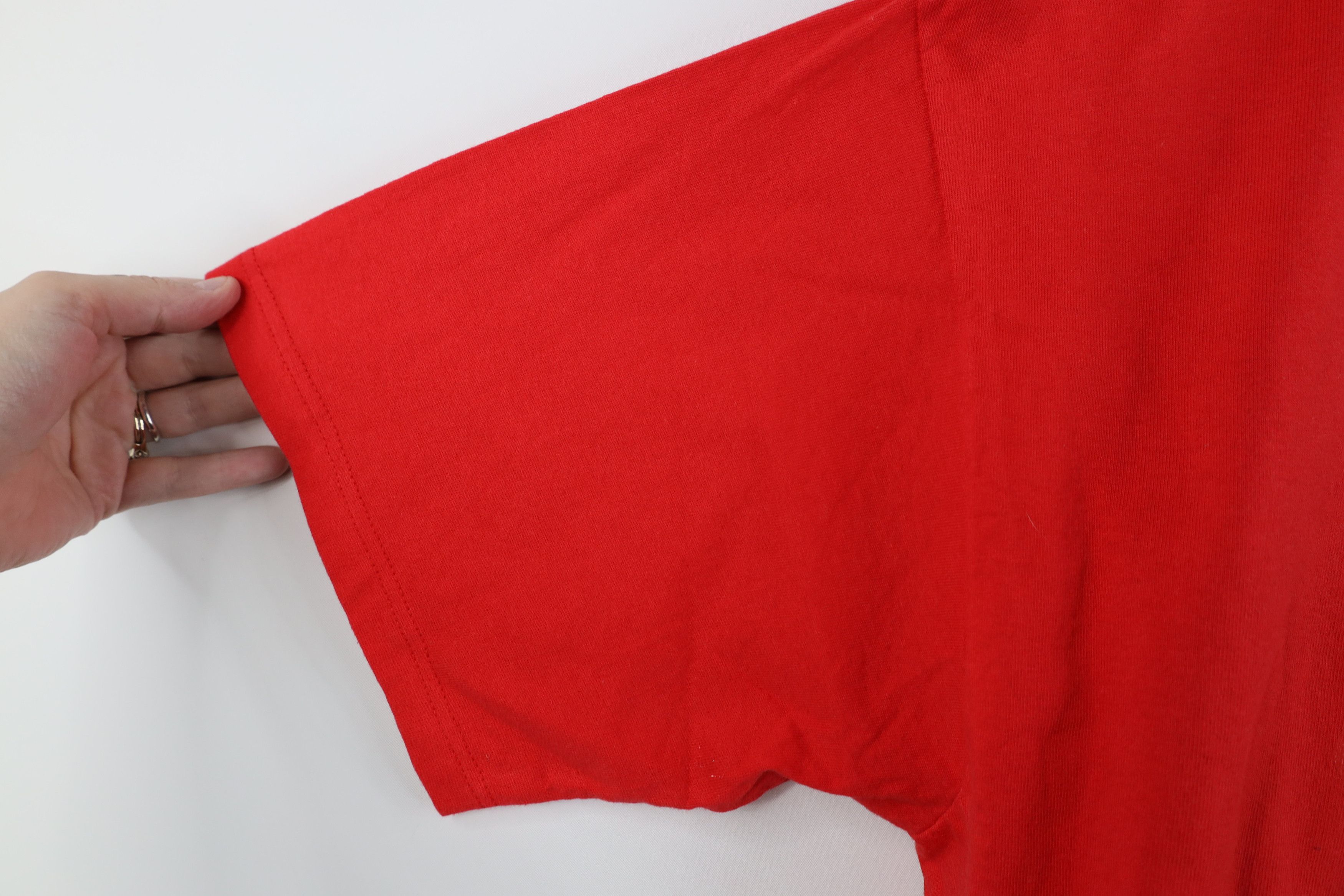 Coca Cola Vintage 90s Coca Cola Spell Cropped T-Shirt Red Cotton USA Size L / US 10 / IT 46 - 6 Thumbnail