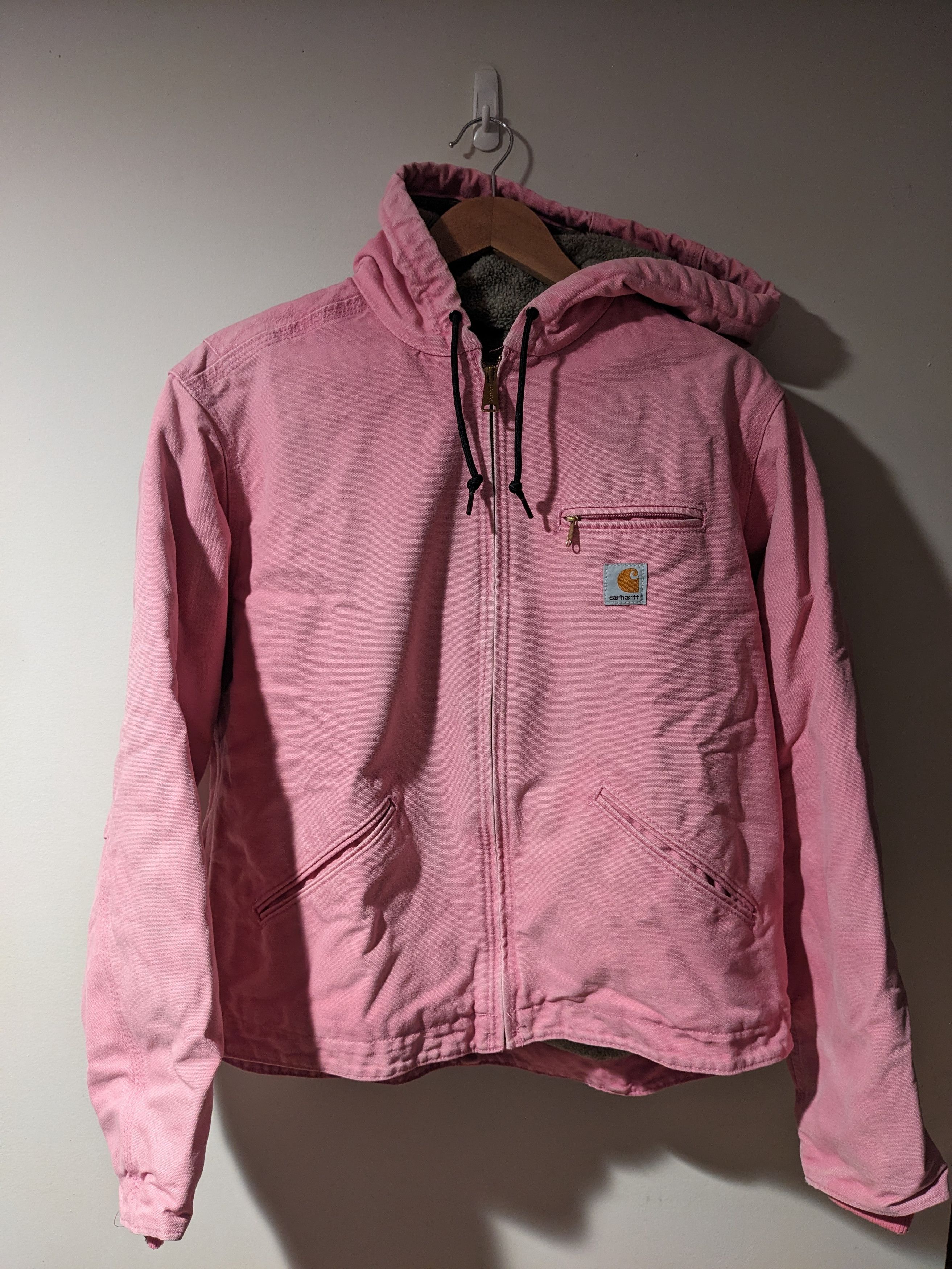 Carhartt × Vintage Vintage Carhartt For Womans WJ141 PKR Sherpa Lined Jacket Size L / US 10 / IT 46 - 1 Thumbnail