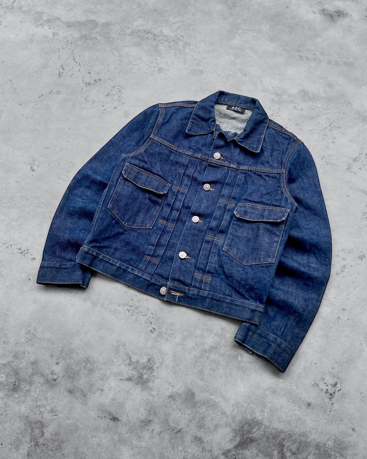 A.P.C. 🇯🇵Vtg A.P.C Type 2 Selvedge Redline Denim Jacket Size US S / EU 44-46 / 1 - 1 Thumbnail