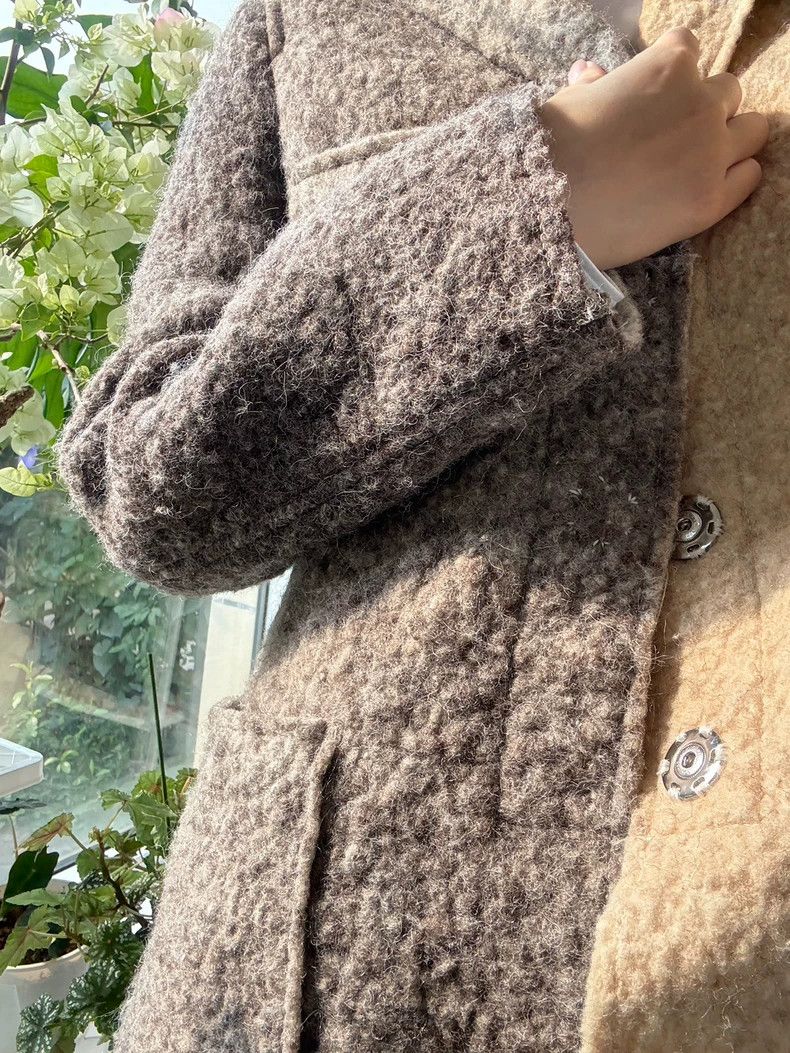 Comme des Garcons Comme des Garcons Felt color matching coat coat Size XS / US 0-2 / IT 36-38 - 5 Thumbnail