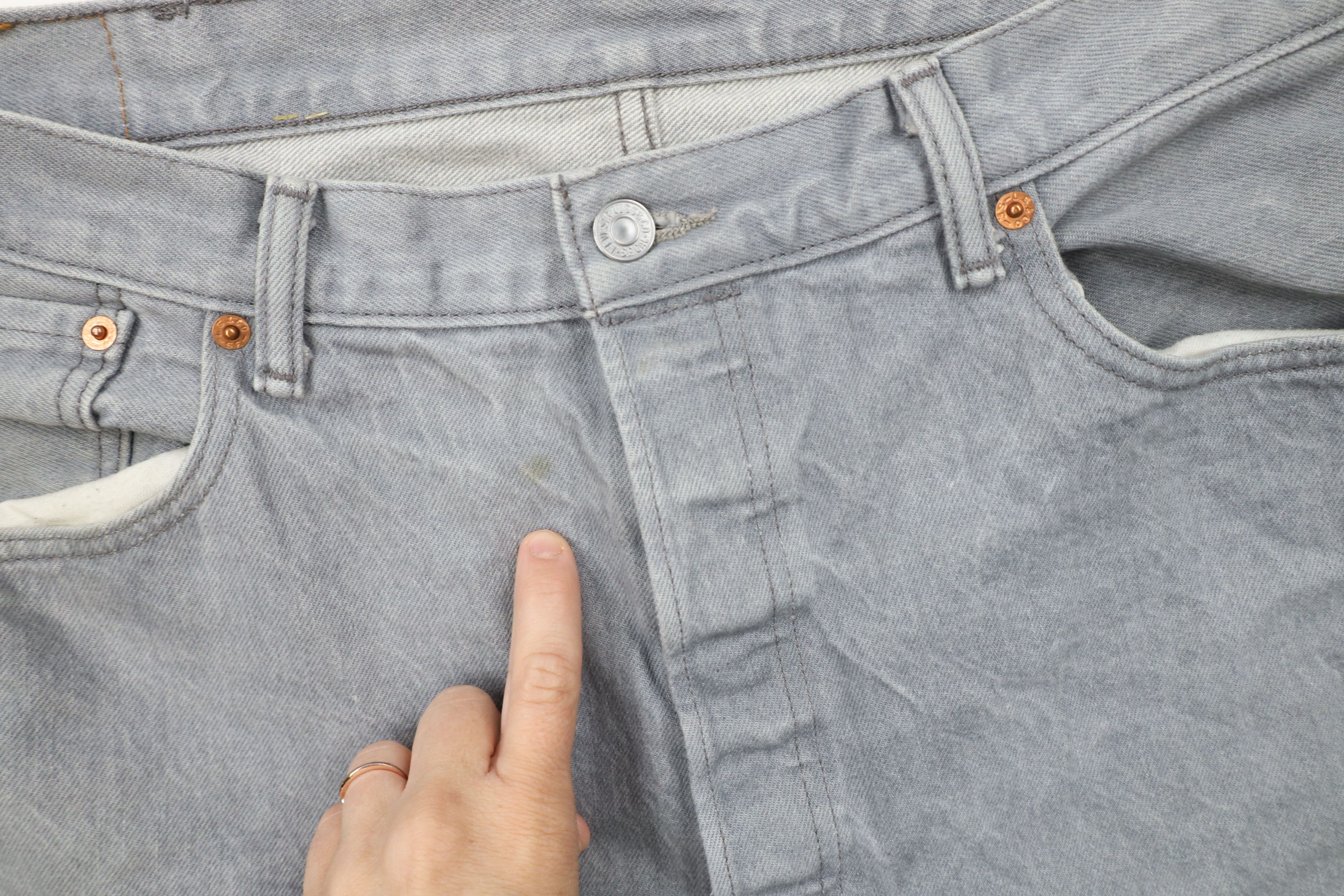 Levi's × Vintage Y2K Levis 501xx Original Fit Button Fly Denim Jeans Gray Size US 40 / EU 56 - 5 Thumbnail