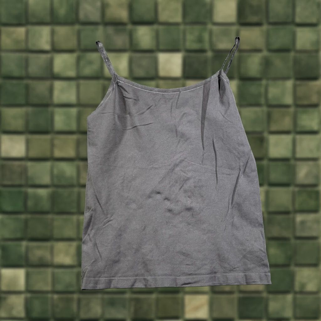 Ann Taylor Ann Taylor Tank Womens Small Gray Stretch Spaghetti Strap Scoop Neck Cami NWT Size S / US 4 / IT 40 - 1 Thumbnail
