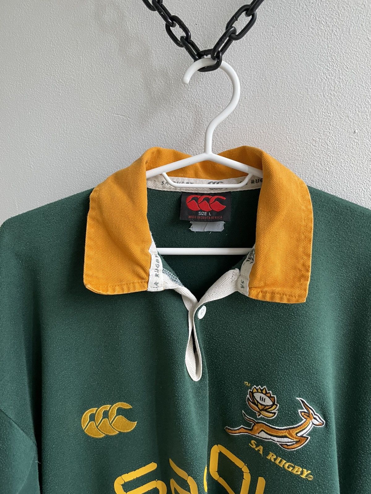 Vintage Vintage South Africa Canterbury Rugby Union Jersey National Size US L / EU 52-54 / 3 - 7 Thumbnail
