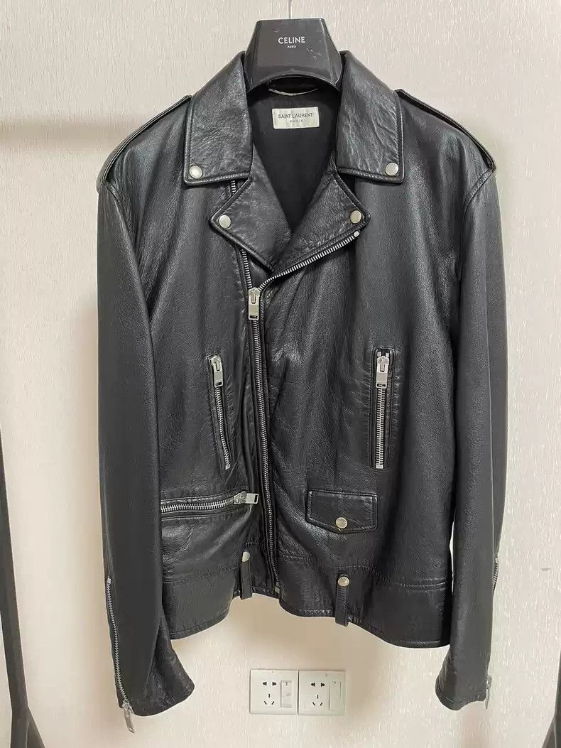 Shark skin leather jacket shop