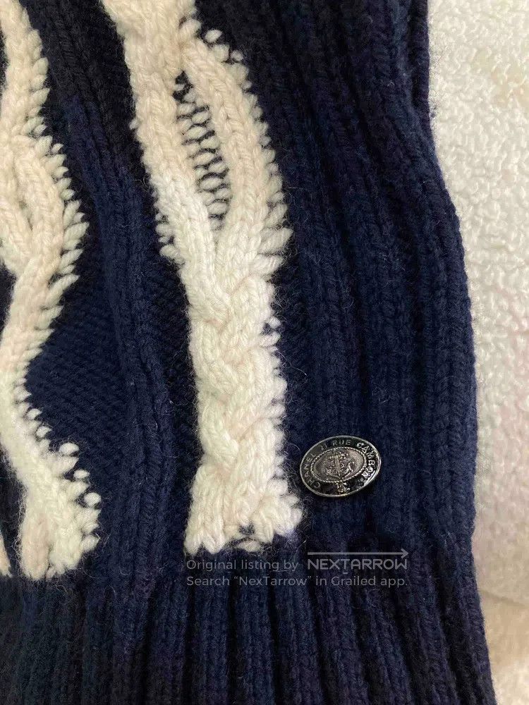 Chanel Chanel Blue and white glitter knitted sweater Size XXS / US 00 / IT 34 - 5 Thumbnail