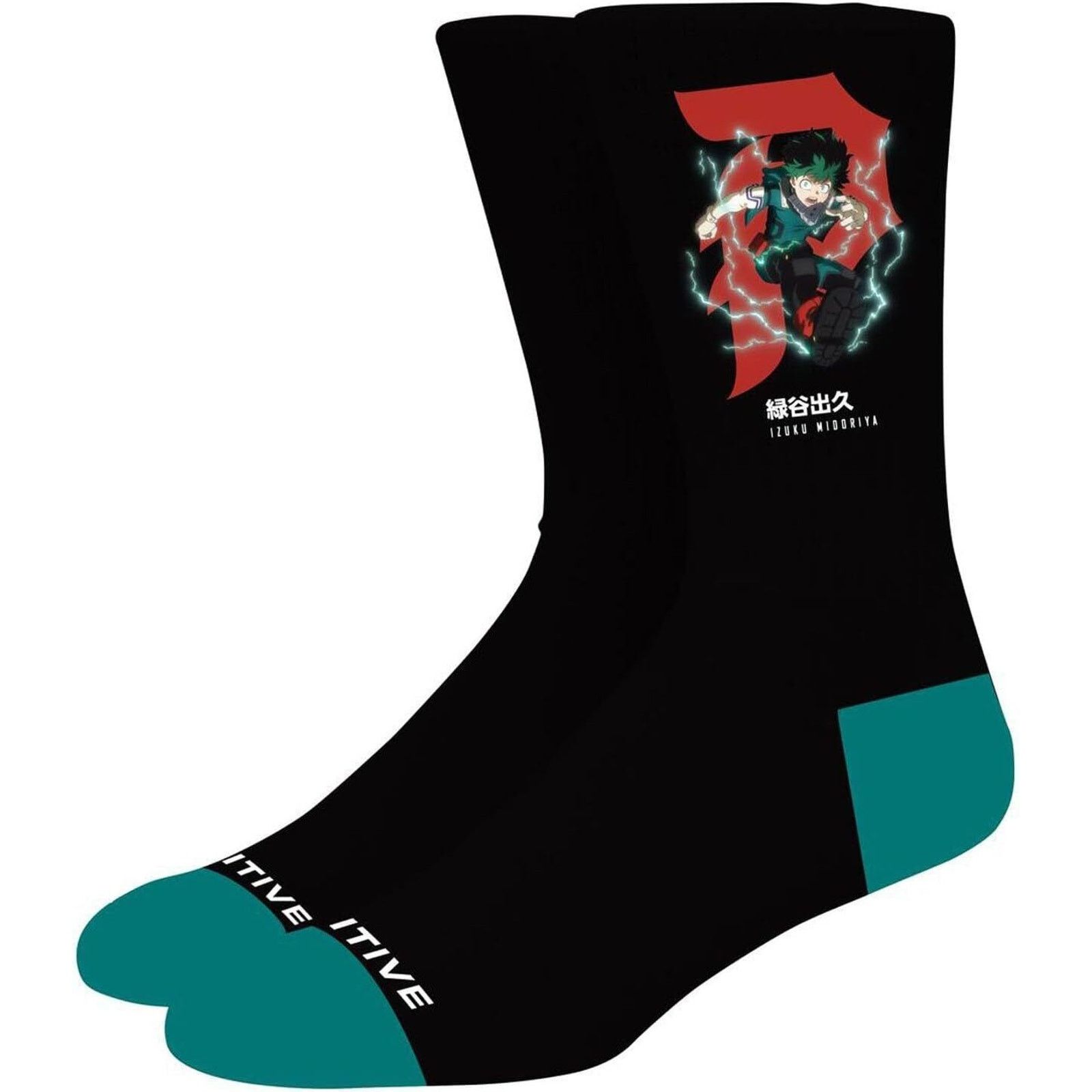 Primitive Primitive Skate X My Hero Academia Izuku Midoriya Socks Size ONE SIZE - 1 Thumbnail