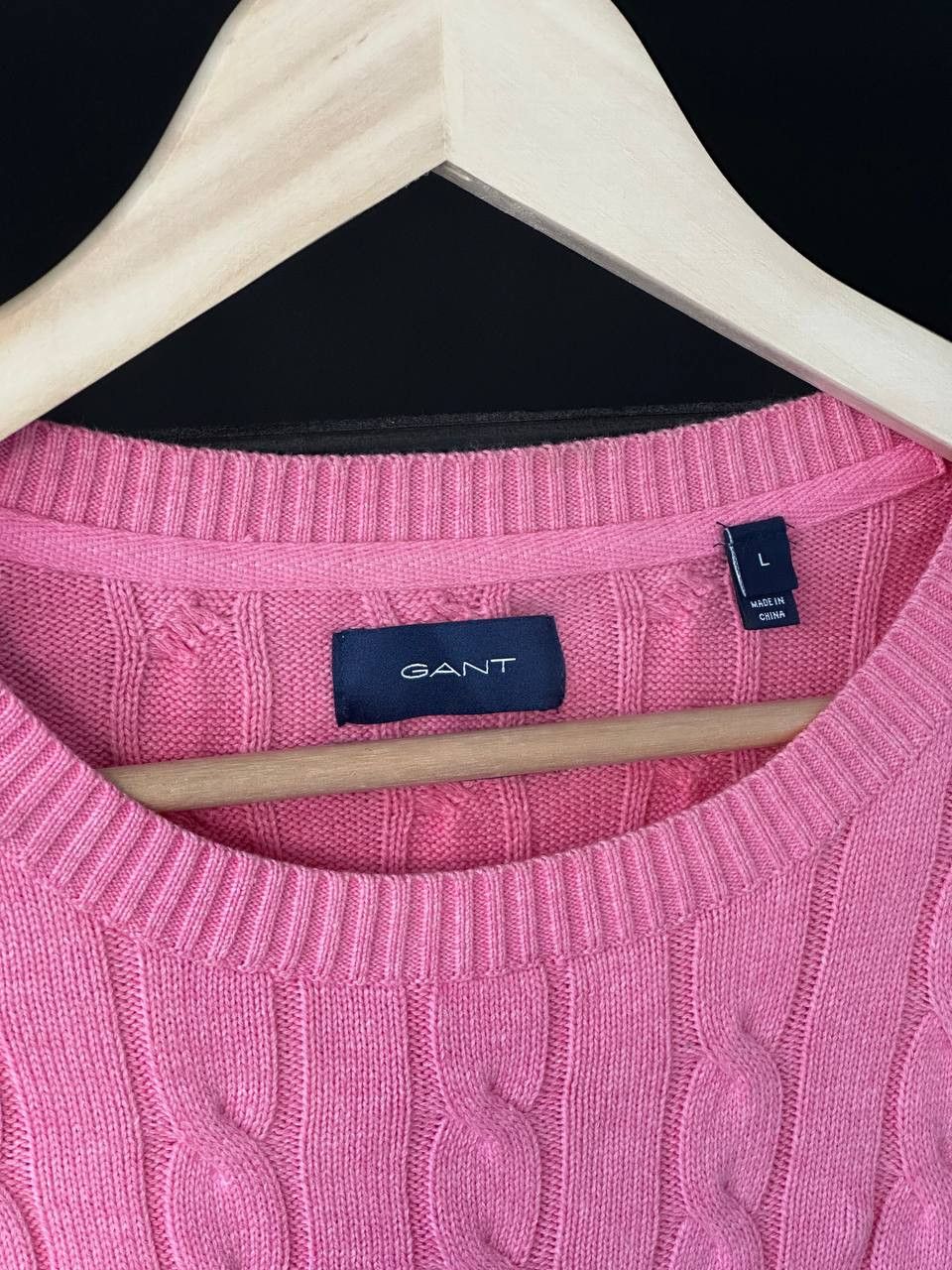 Gant Gant Cable Knit Pink Old Money Sweater Size L Size US L / EU 52-54 / 3 - 5 Thumbnail