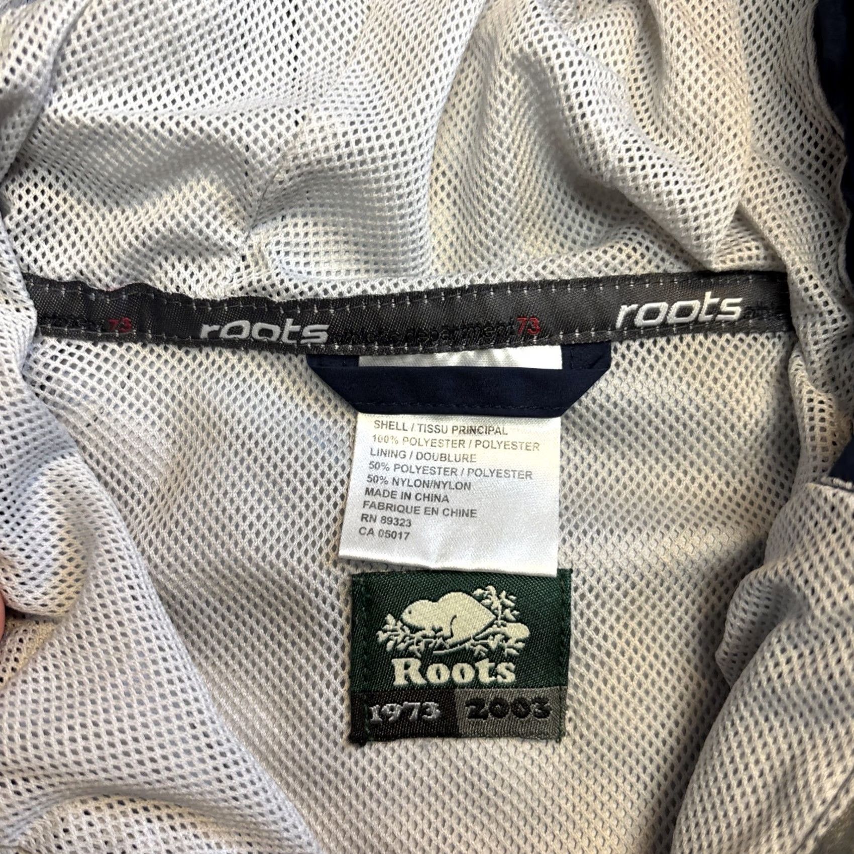 Roots VINTAGE? No. Roots Canada Mens Outdoor Full Zip Hooded Windbreaker Jacket XS Navy Blue Size US XS / EU 42 / 0 - 3 Thumbnail