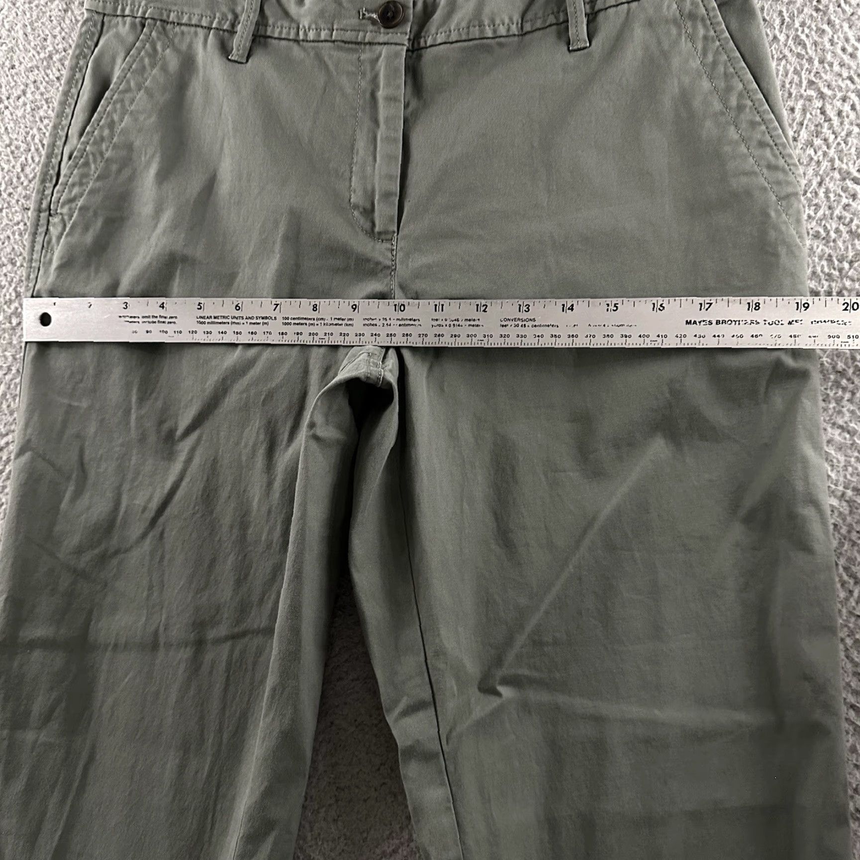 Talbots Talbots Womens Pants Green Size 8 Relaxed Chino Mid Rise Stretch Cotton Blend Size 30" / US 8 / IT 44 - 6 Thumbnail