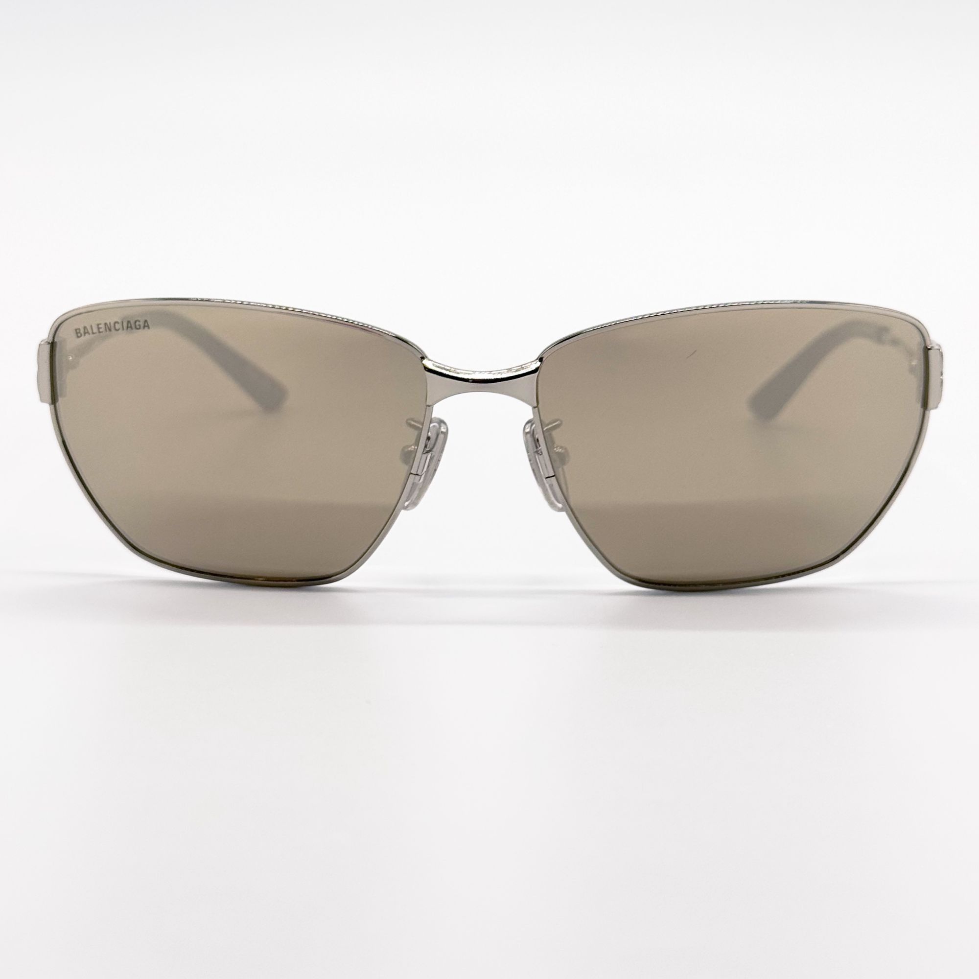 Balenciaga NEW BALENCIAGA BB0337SK 006 SUNGLASSES SILVER WOMEN EYEWEAR Size ONE SIZE - 3 Thumbnail