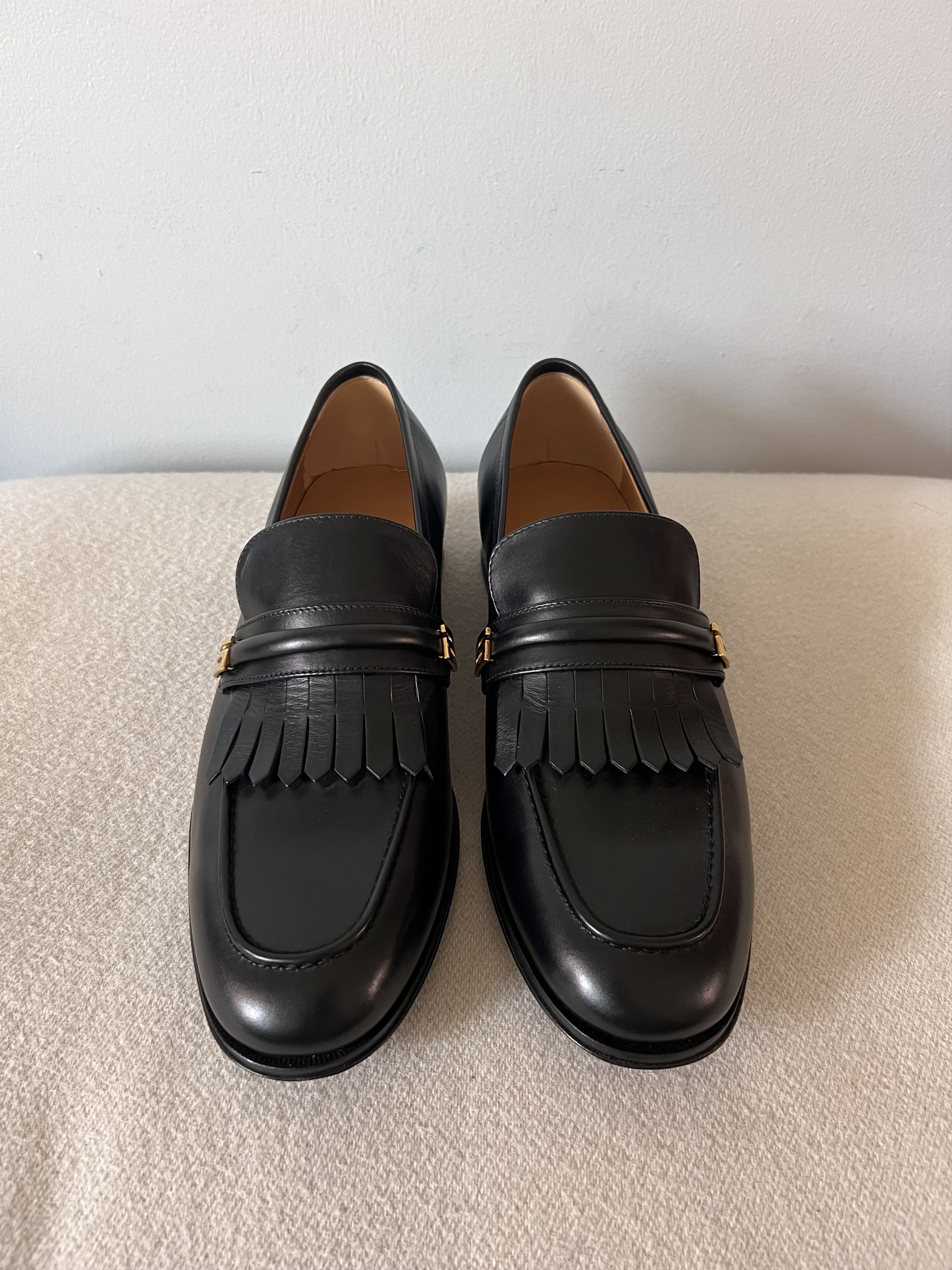 Gucci Gucci Aldo Moccasin Loafers in Black Leather Size US 8 / EU 41 - 4 Thumbnail