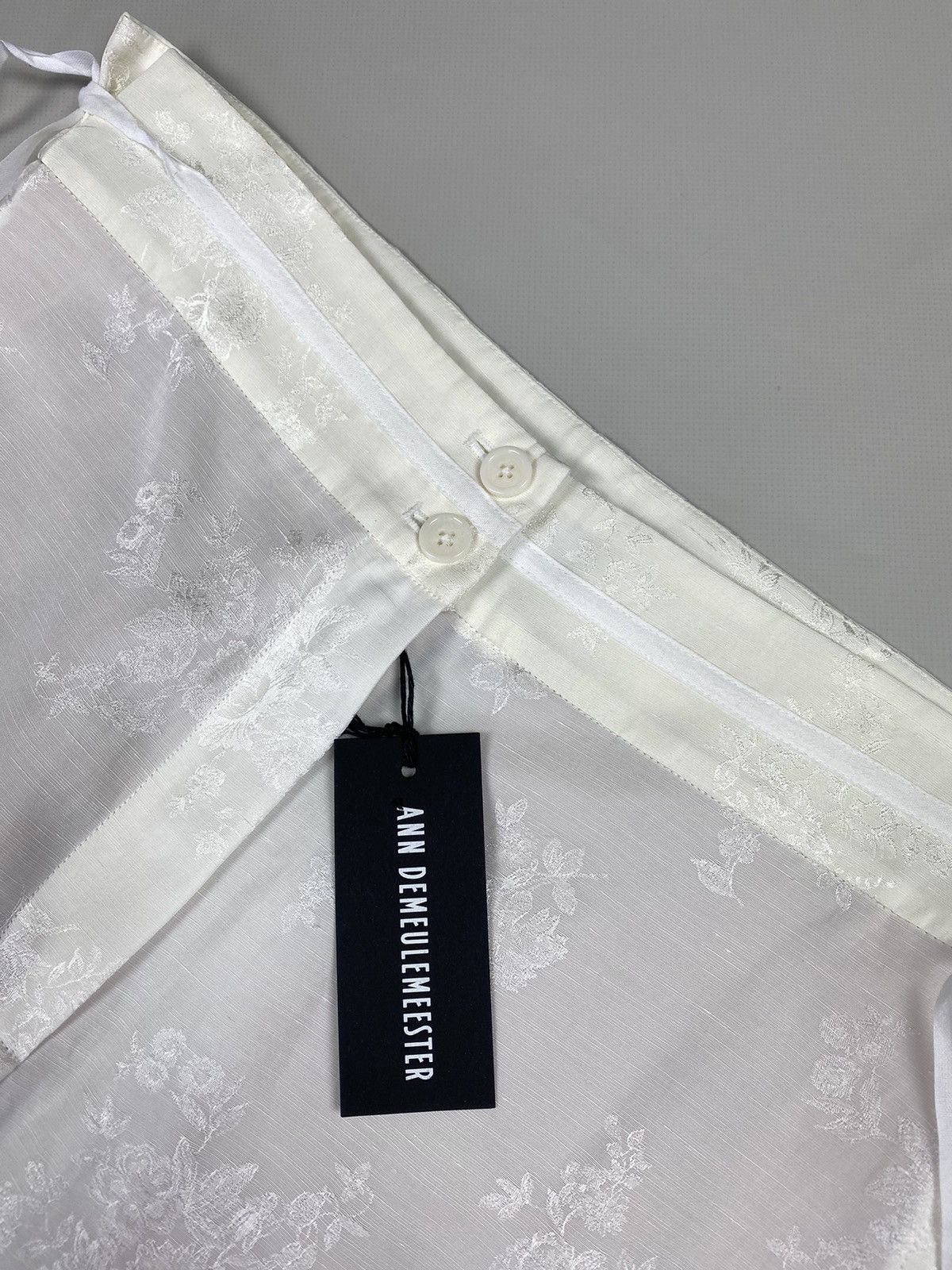 Ann Demeulemeester Ann Demeulemeester linen blend patterned cropped pants Size 25" / US 0 / IT 36 - 12 Thumbnail
