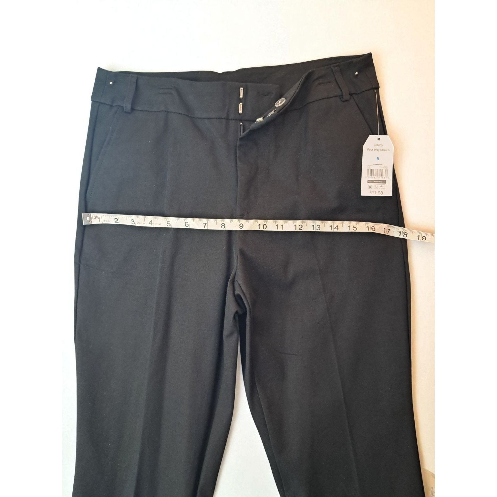 Other Time and True Women's Black Skinny Four-Way Stretch Pants Si Size 30" / US 8 / IT 44 - 8 Thumbnail