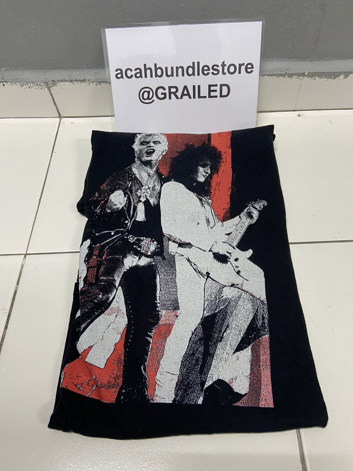 Band Tees BILLY IDOL & STEVE STEVENS DUO CONCERT UNPLUGGED TEE SHIRT Size US XL / EU 56 / 4 - 17 Thumbnail