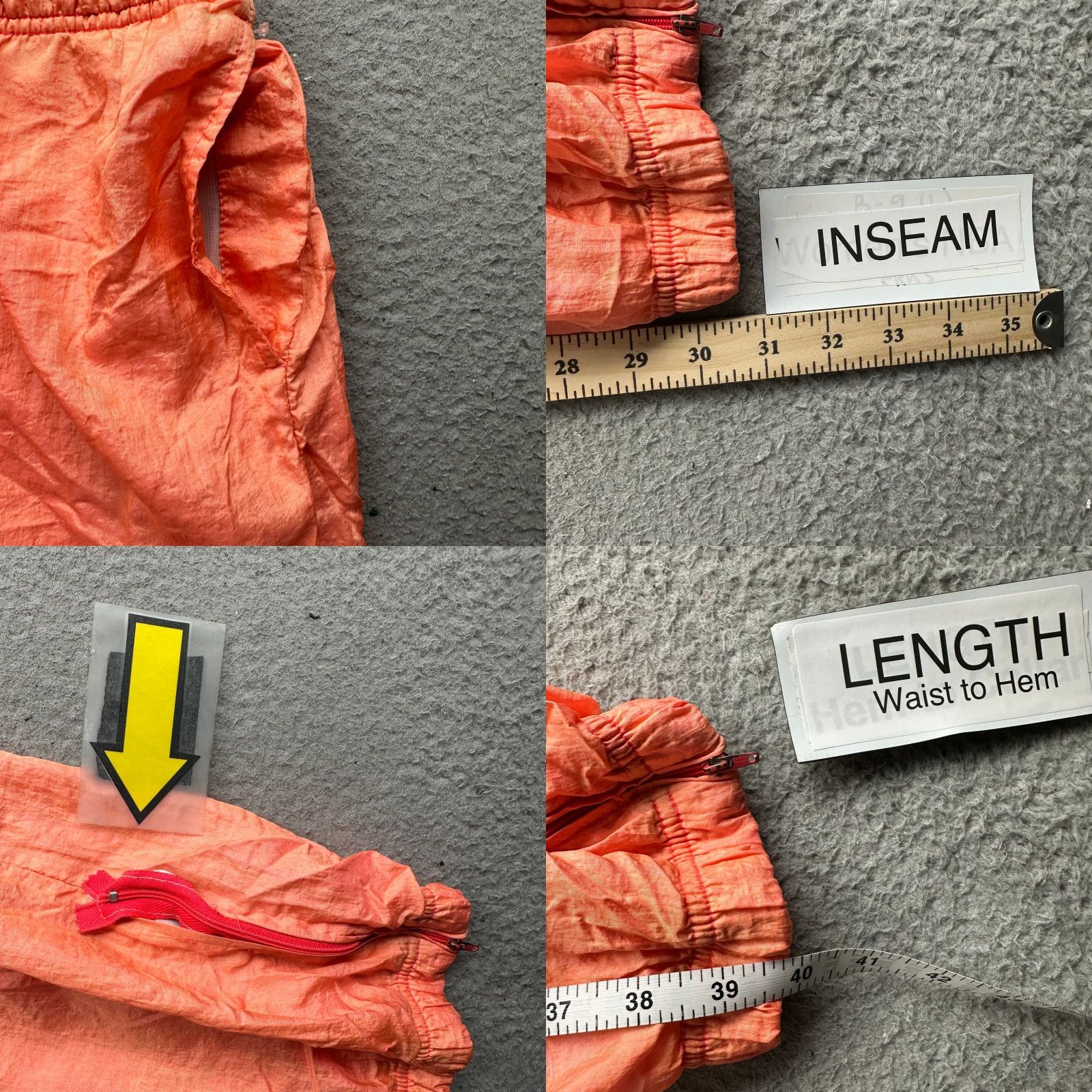 Sergio Tacchini VINTAGE Sergio Tacchini Orange Windbreaker Jogger Pants Womens M 8 Medium 90s 80s Italy Made Mens? Womens Size 24" / US 00 / IT 34 - 8 Thumbnail