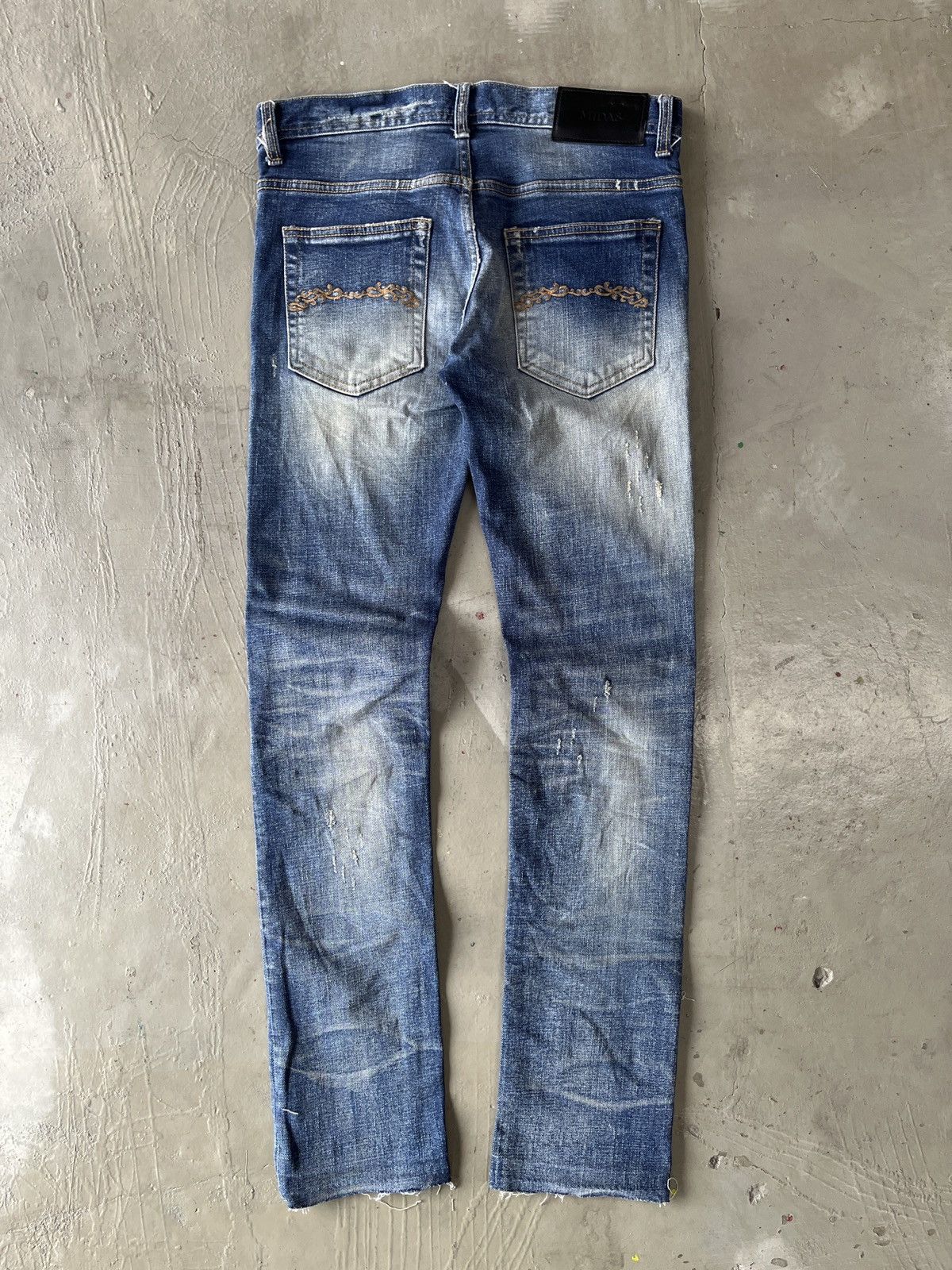 If Six Was Nine Midas 9 Whiskered Skinny Jeans Size US 31 - 1 Thumbnail