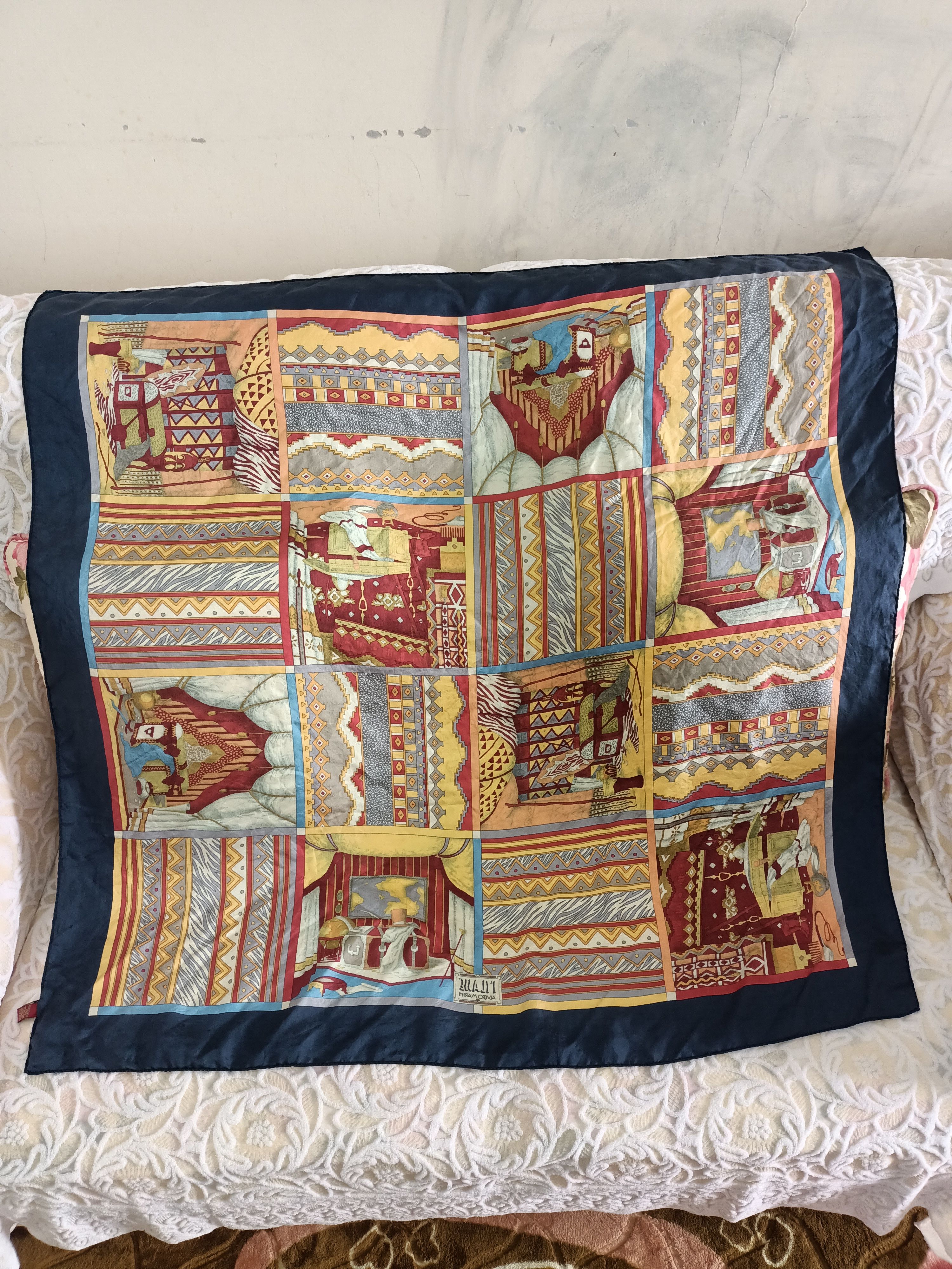 Alviero Martini Vintage Alviero Martini Hand Made Silk Scarves Size ONE SIZE - 2 Thumbnail