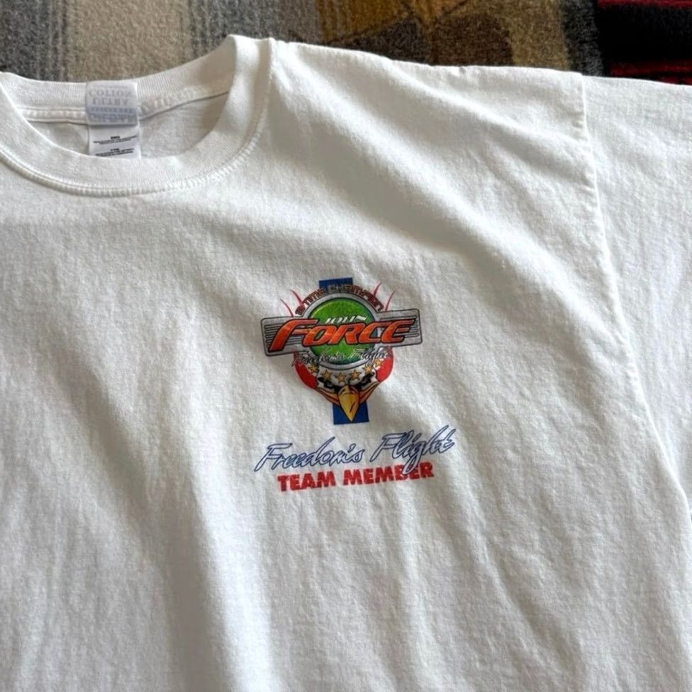 Gildan VINTAGE John Force Drag Racing T-Shirt Size 2XL Double Sided Cars Strike Force 90s Size US XXL / EU 58 / 5 - 5 Thumbnail