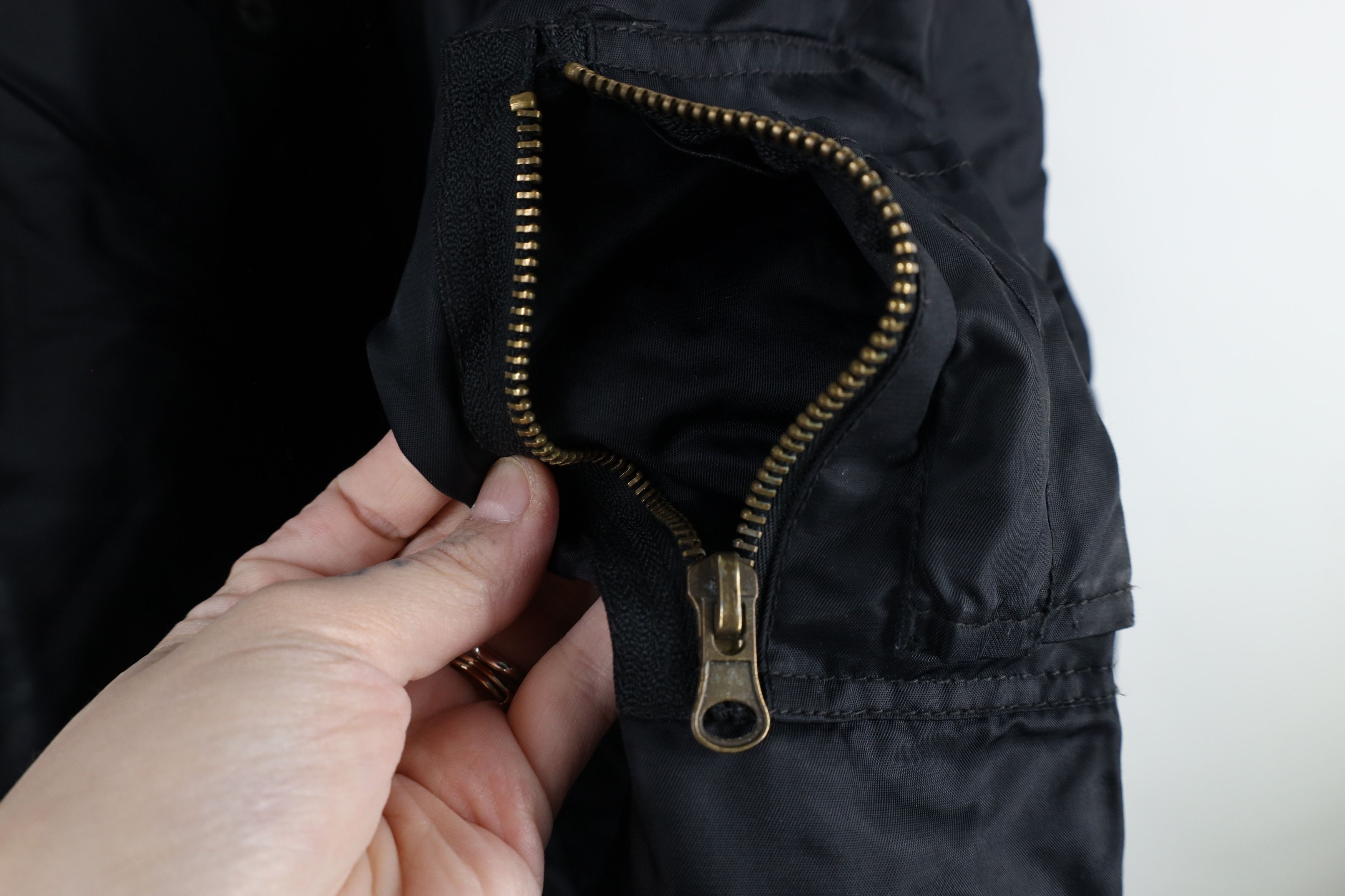 Southpole × Vintage Vintage 90s Y2K Southpole Military Bomber Jacket Black Size US L / EU 52-54 / 3 - 6 Thumbnail