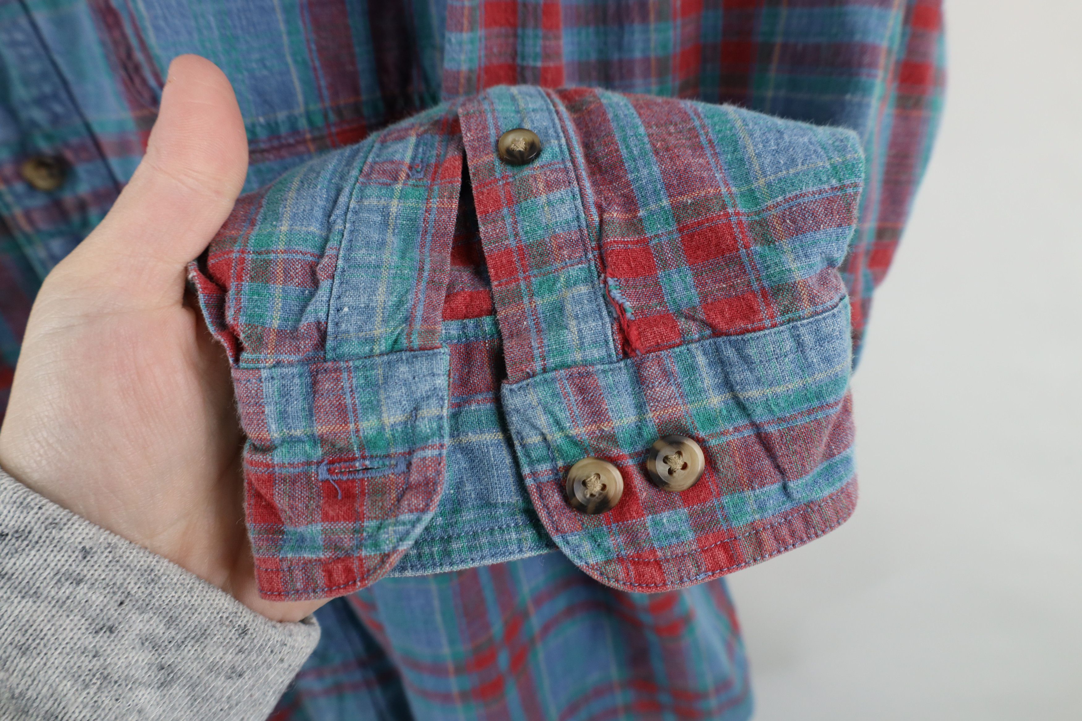 Vintage Vintage 90s Streetwear Pocket Denim Button Down Shirt Cotton Size US XL / EU 56 / 4 - 4 Thumbnail