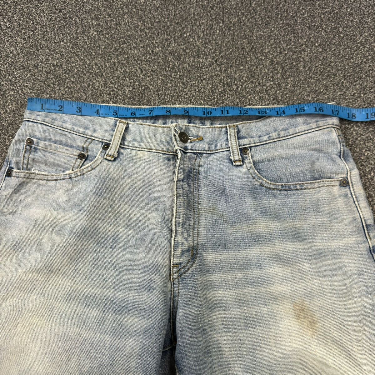 Undercover × Uniqlo 🔥🇯🇵 Vintage 90s Japanese Denim Uniqlo Faded Distressed Jeans Size US 34 / EU 50 - 12 Thumbnail