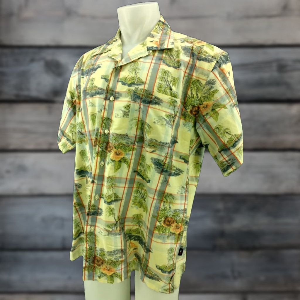 Tommy Hilfiger Tommy Hilfiger Island Sailing Boat Palm Trees Floral Hawaiian Shirt L Multi-Color Men’s Shirt Size US L / EU 52-54 / 3 - 1 Thumbnail