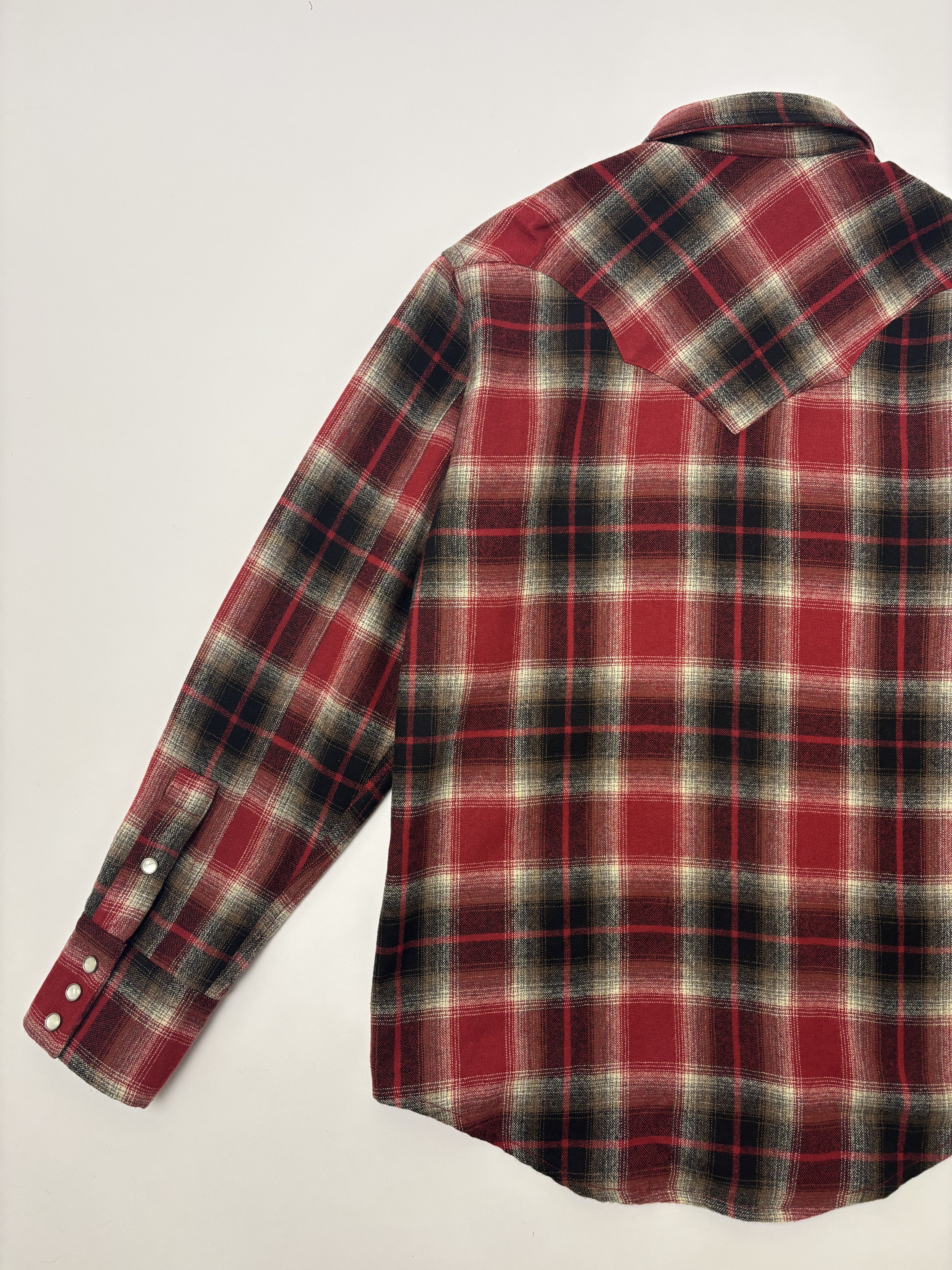 Cushman Cushman Wool Plaid Western Shirt Size US XL / EU 56 / 4 - 10 Thumbnail