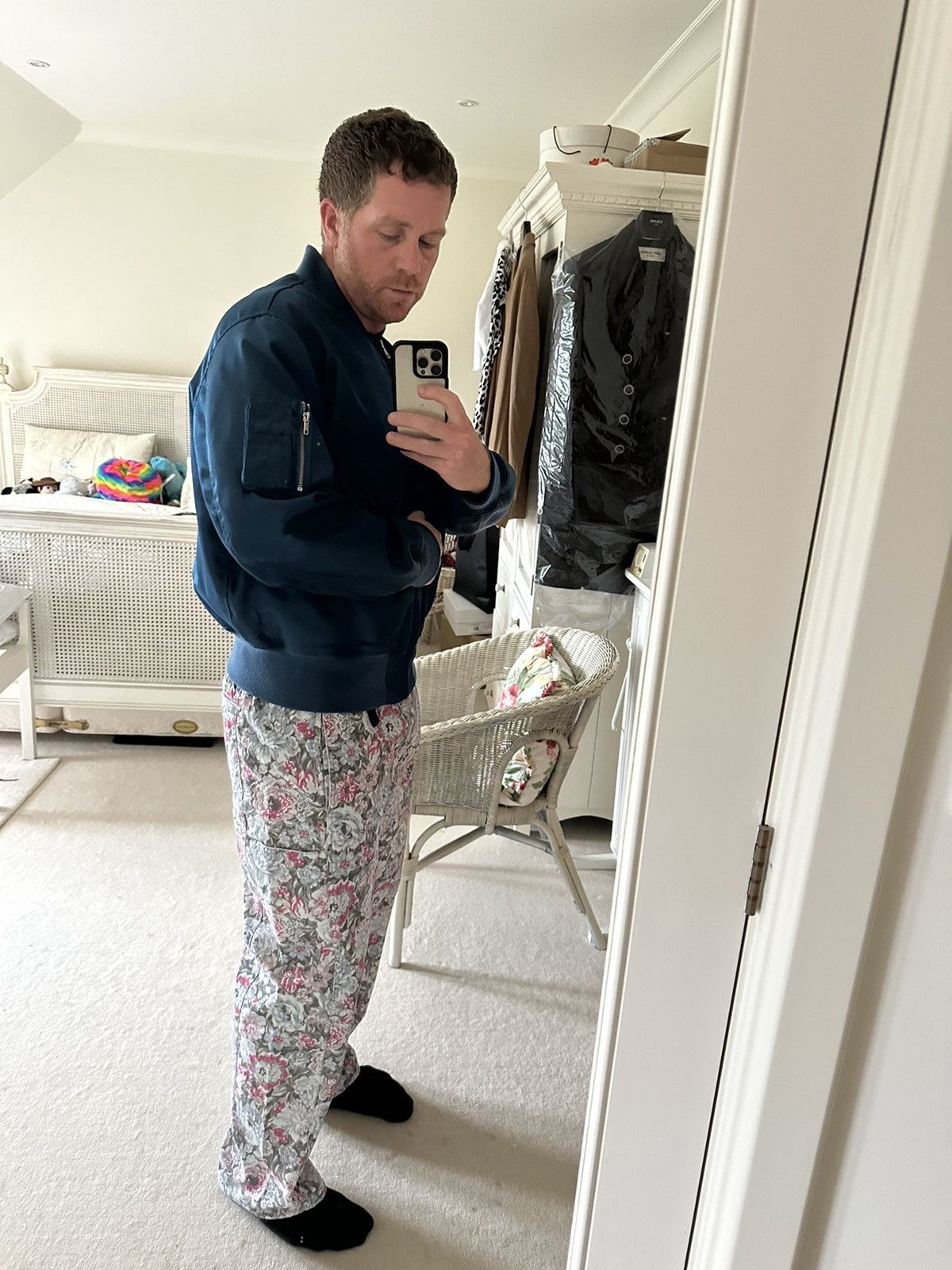 Calvin Klein 205W39NYC SS18 CK205w39nyc blue bomber jacket Raf Simons Grail Size US M / EU 48-50 / 2 - 11 Thumbnail