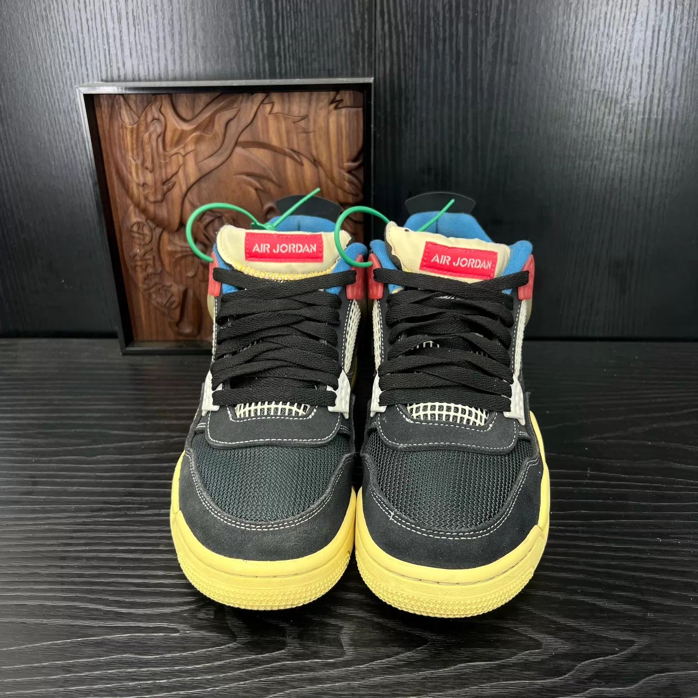 Nike AJ4 Union Black Blue Size 43 Like New Size US 10 / EU 43 - 4 Thumbnail
