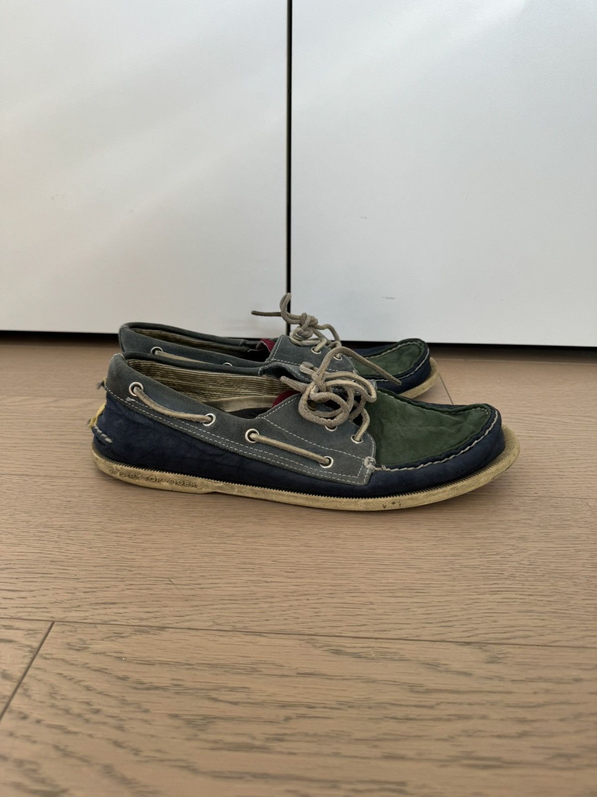 Band Of Outsiders Multi Colored Suede and Fabric Topsiders 10.5 Size US 10.5 / EU 43-44 - 1 Thumbnail